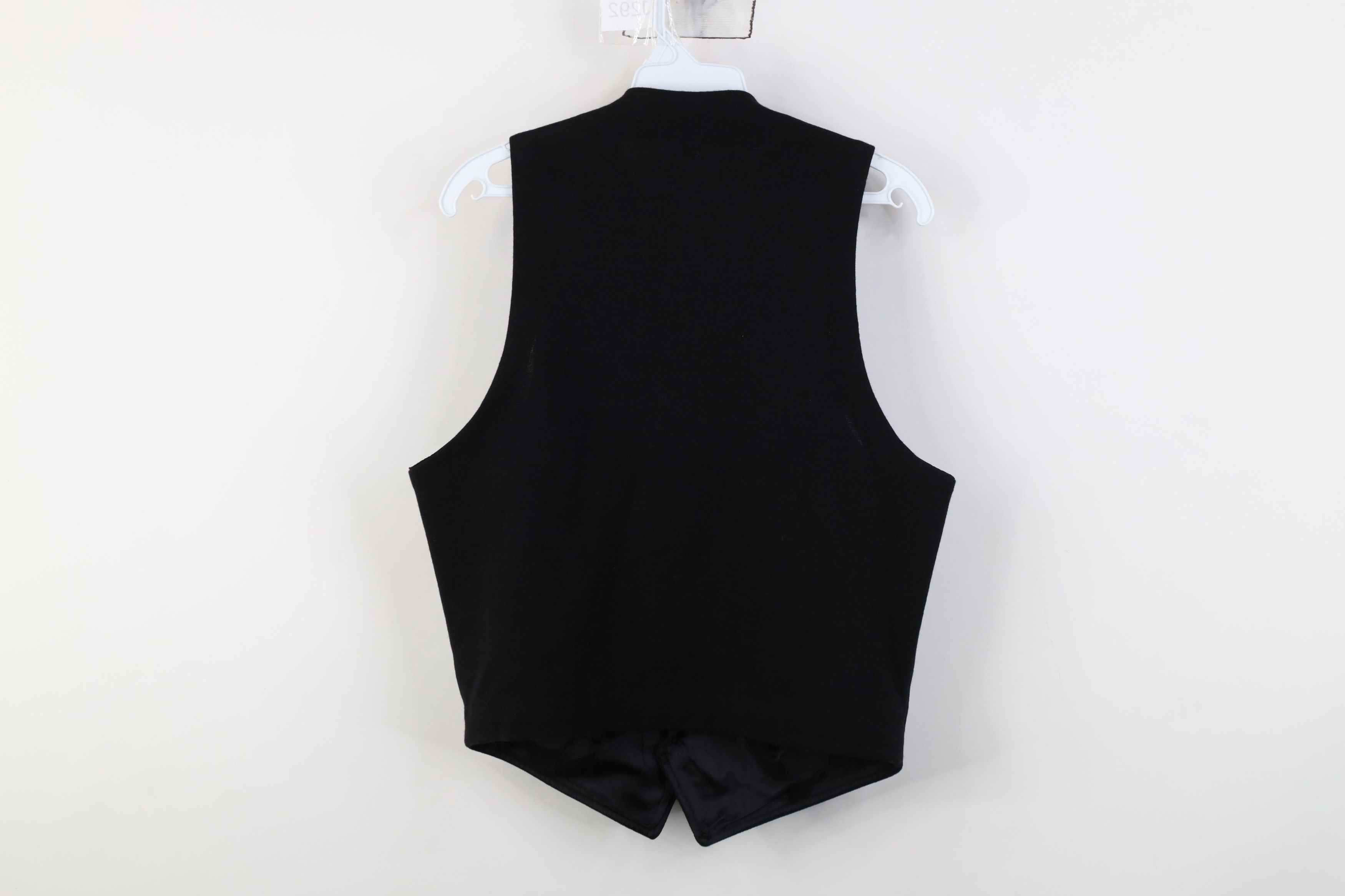 Vintage Vintage 50s Streetwear Blank Wool Suit Vest Jacket Black USA Size US M / EU 48-50 / 2 - 11 Thumbnail