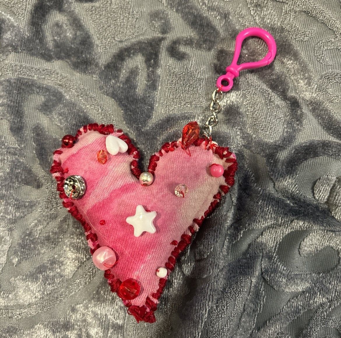 Other Plush heart keychain Size ONE SIZE - 1 Thumbnail