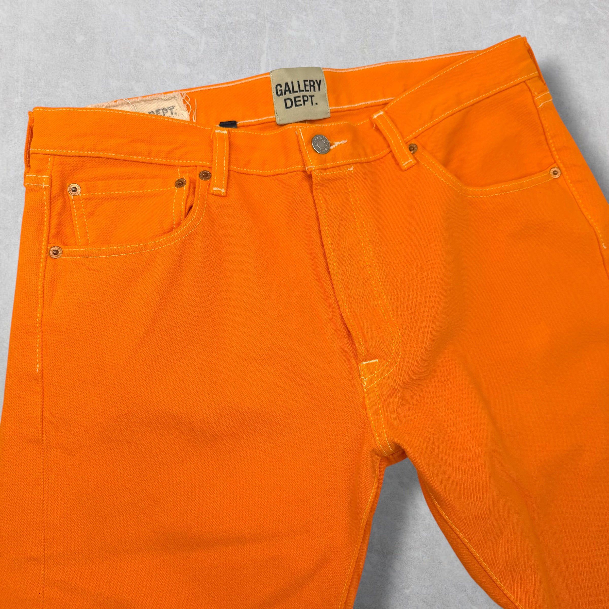 Gallery Dept. Gallery Dept. La Flare Orange Jeans 33 Size US 33 - 4 Thumbnail