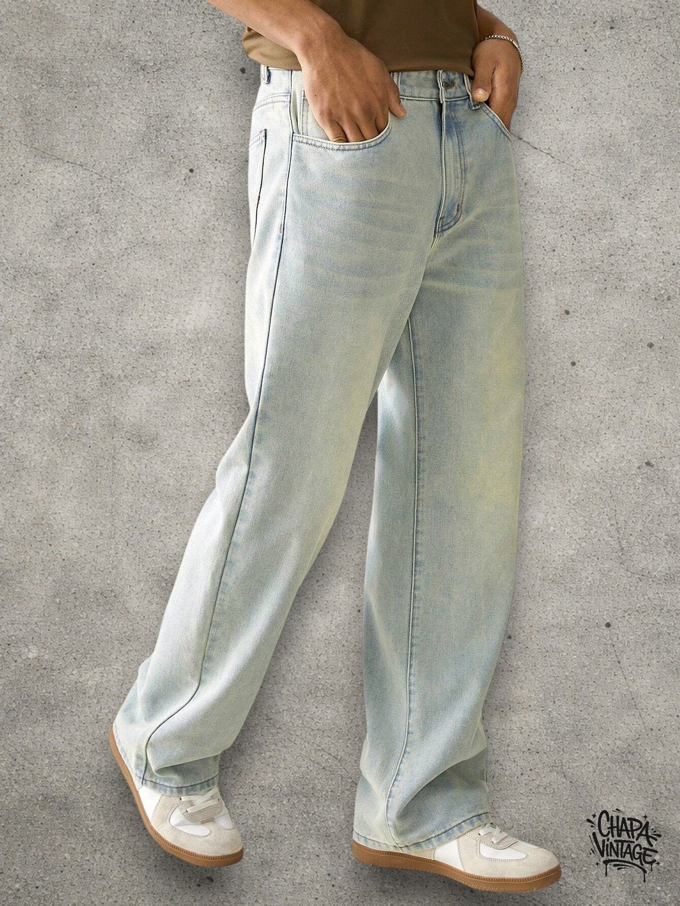 Vintage Washed light jeans Size US 32 / EU 48 - 3 Thumbnail