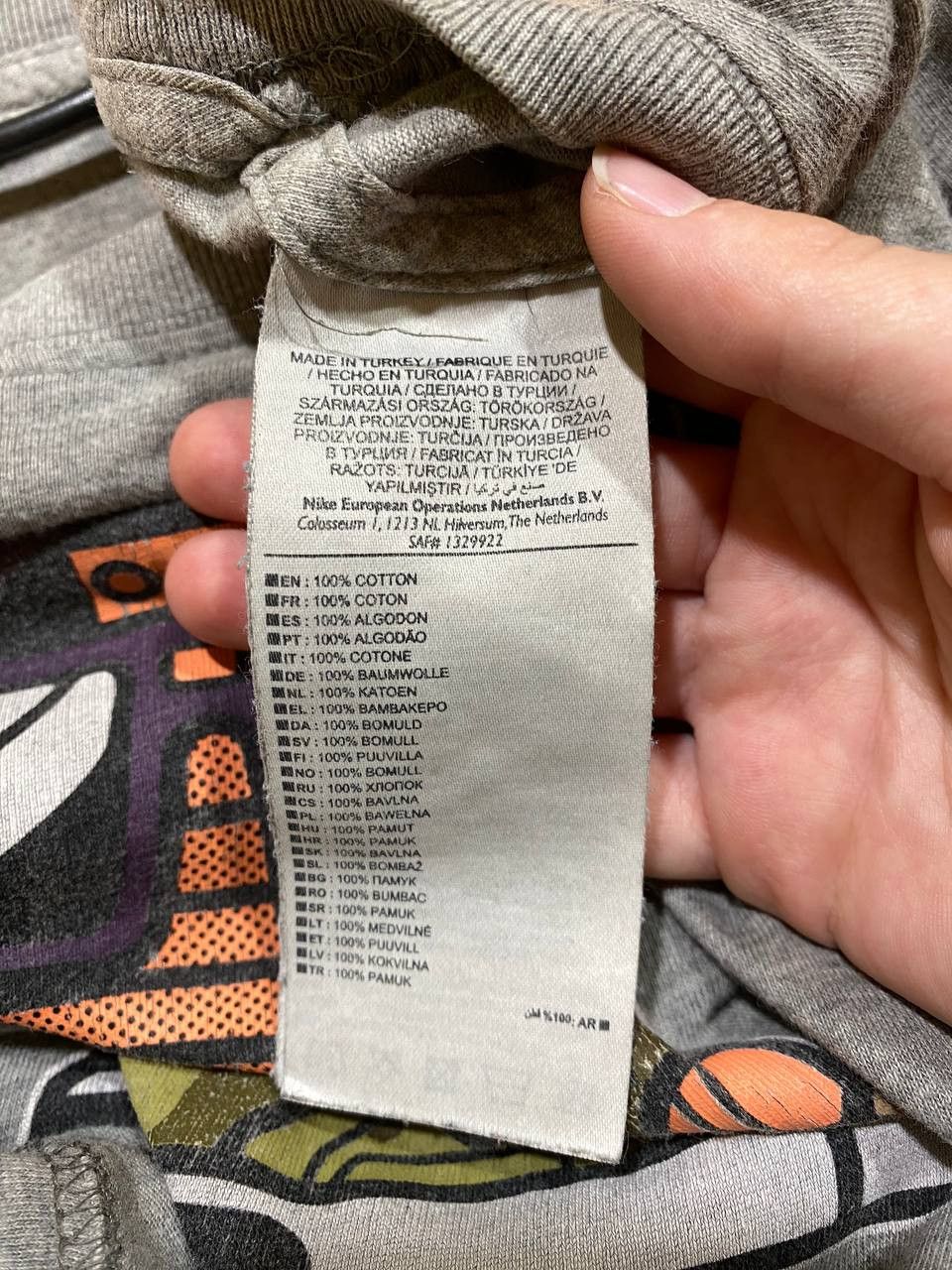 Nike Nike 90s Big Logo Vintage Y2K Striped Retro Gray T-Shirt Size US M / EU 48-50 / 2 - 3 Thumbnail