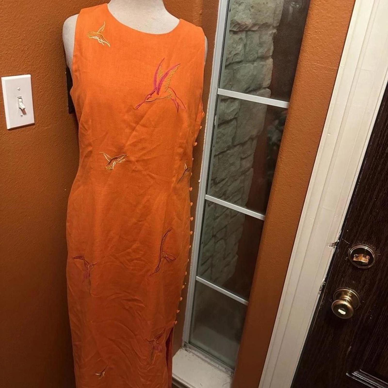 Other Vintage Y2K Maxi dress Linen Size 8 Virgo II Asian Size M / US 6-8 / IT 42-44 - 1 Thumbnail