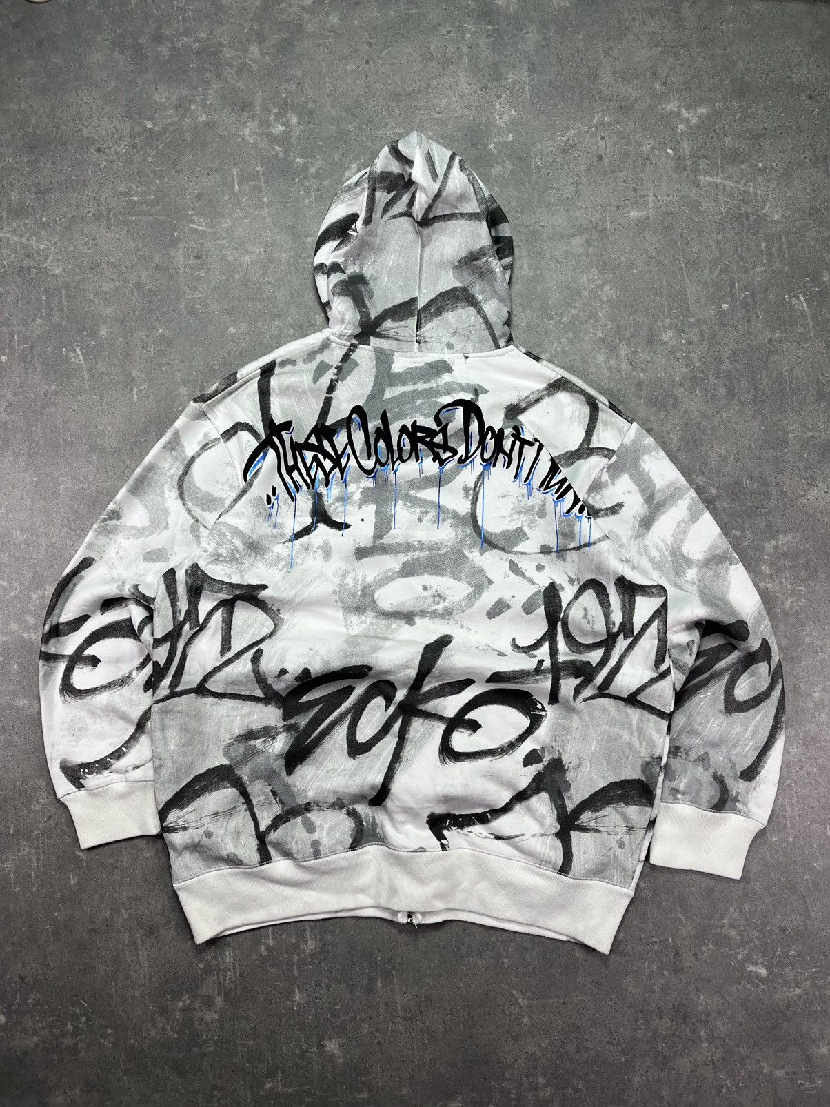 Ecko Unltd. Ecko Unltd MMA Grafitti AOP Printed Baggy Zip Hoodie XXL Size US XXL / EU 58 / 5 - 2 Thumbnail