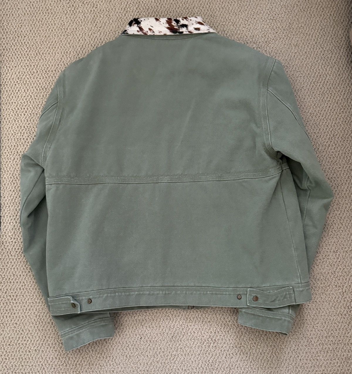 Fugazi Pony Collar Work Jacket Washed Olive Size US L / EU 52-54 / 3 - 2 Thumbnail