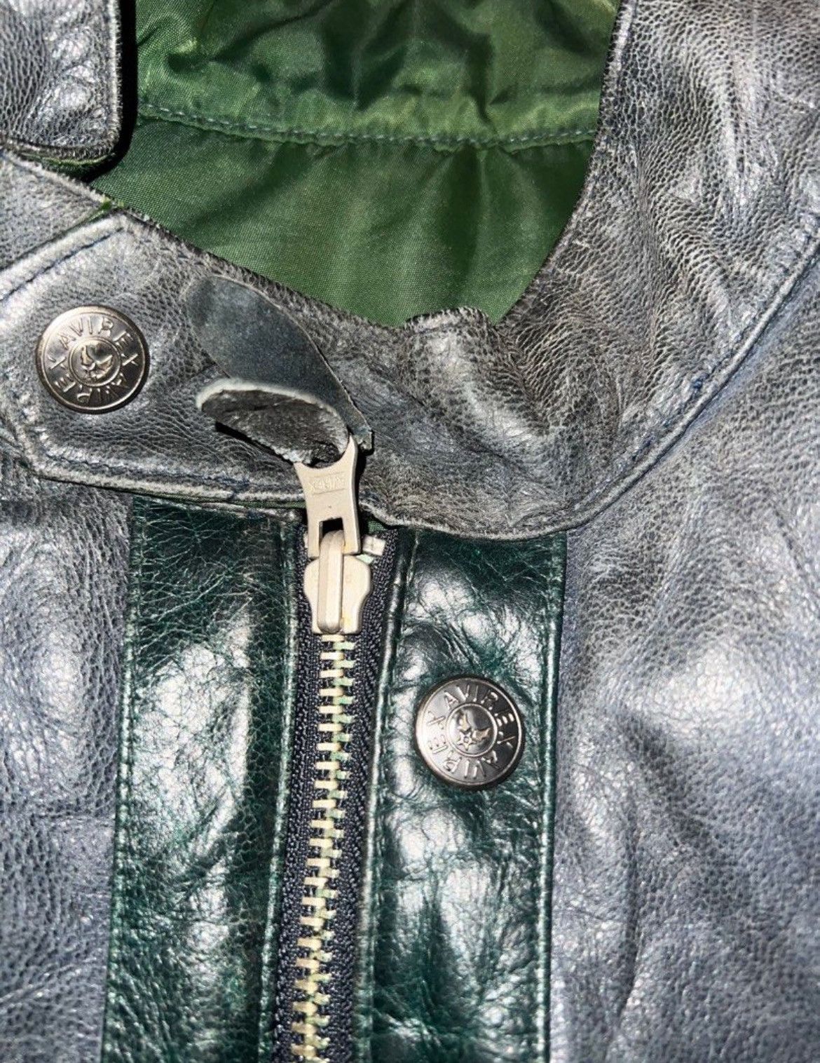 Avirex Vintage Avirex Reversible Leather Varsity Jacket Size US XXL / EU 58 / 5 - 5 Thumbnail