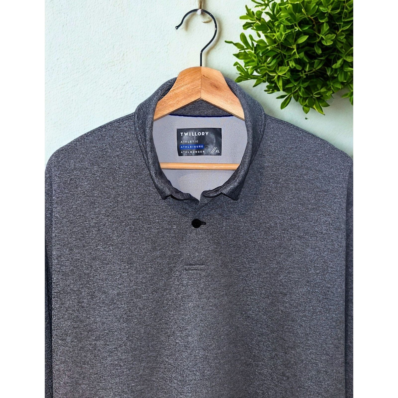 Twillory Twillory Long Sleeve Polo XL Athleisure Performance Stretch Size US XL / EU 56 / 4 - 6 Thumbnail