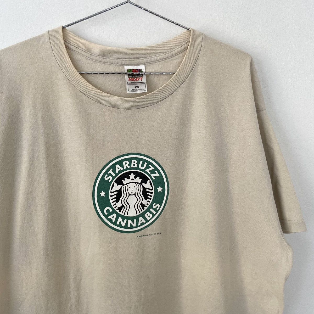 Vintage Vintage Starbuzz Cannabis Parody T Shirt Size US XL / EU 56 / 4 - 1 Thumbnail