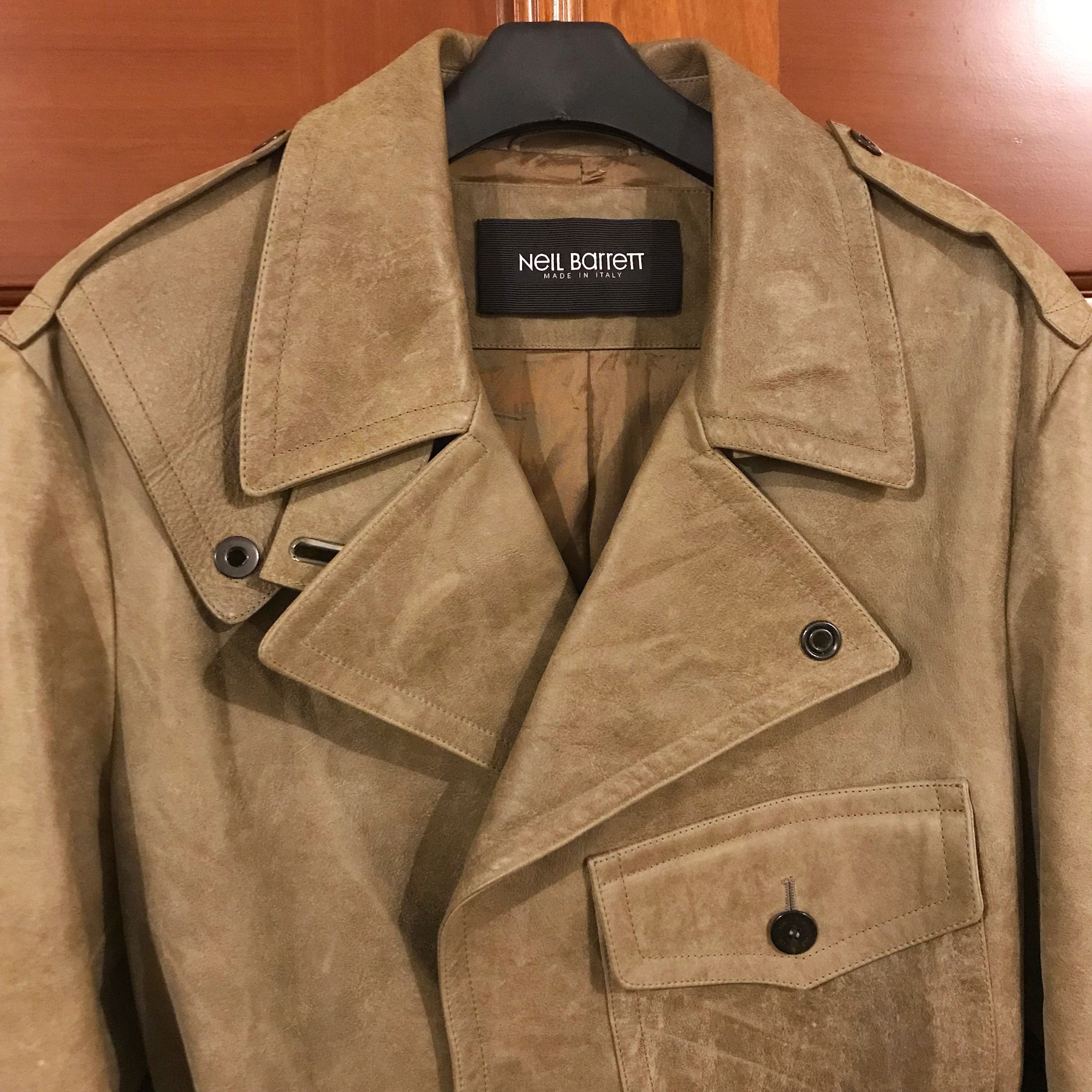 Neil Barrett Neil Barret Bos Taurus Leather Trench Coat *Rare item Size US M / EU 48-50 / 2 - 2 Thumbnail