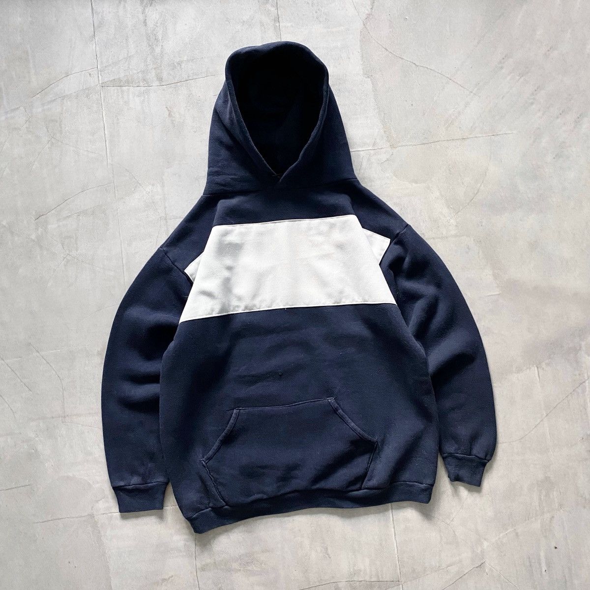 Russell Athletic × Vintage Vintage Russell Kanye West Yeezy Style Boxy 1970s Hoodie Y2K Size US L / EU 52-54 / 3 - 2 Thumbnail