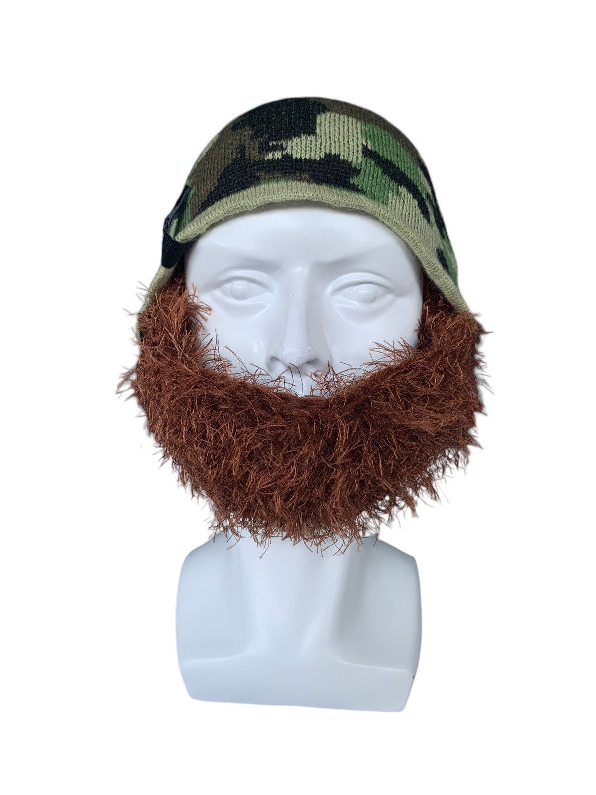 14th Addiction × Japanese Brand Beard Head Busy Duke Bearded Face Camo Beanie Hats Size ONE SIZE - 3 Thumbnail