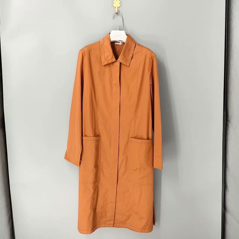 Hermes Hermes Runway Studded Trench Coat Size US S / EU 44-46 / 1 - 1 Thumbnail