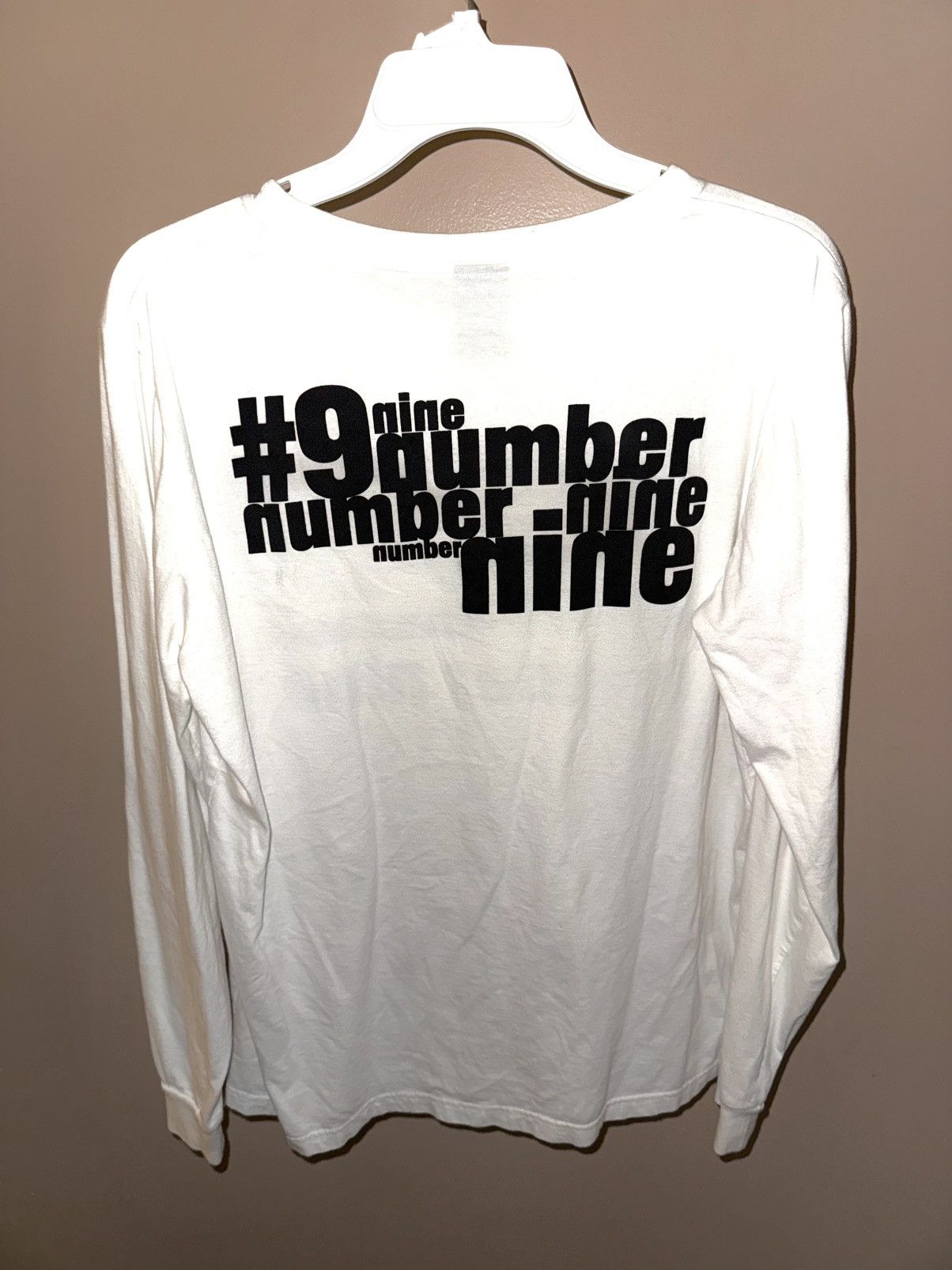 Number (N)ine WHITE NUMBER (N)INE LONG SLEEVE Size US L / EU 52-54 / 3 - 2 Thumbnail