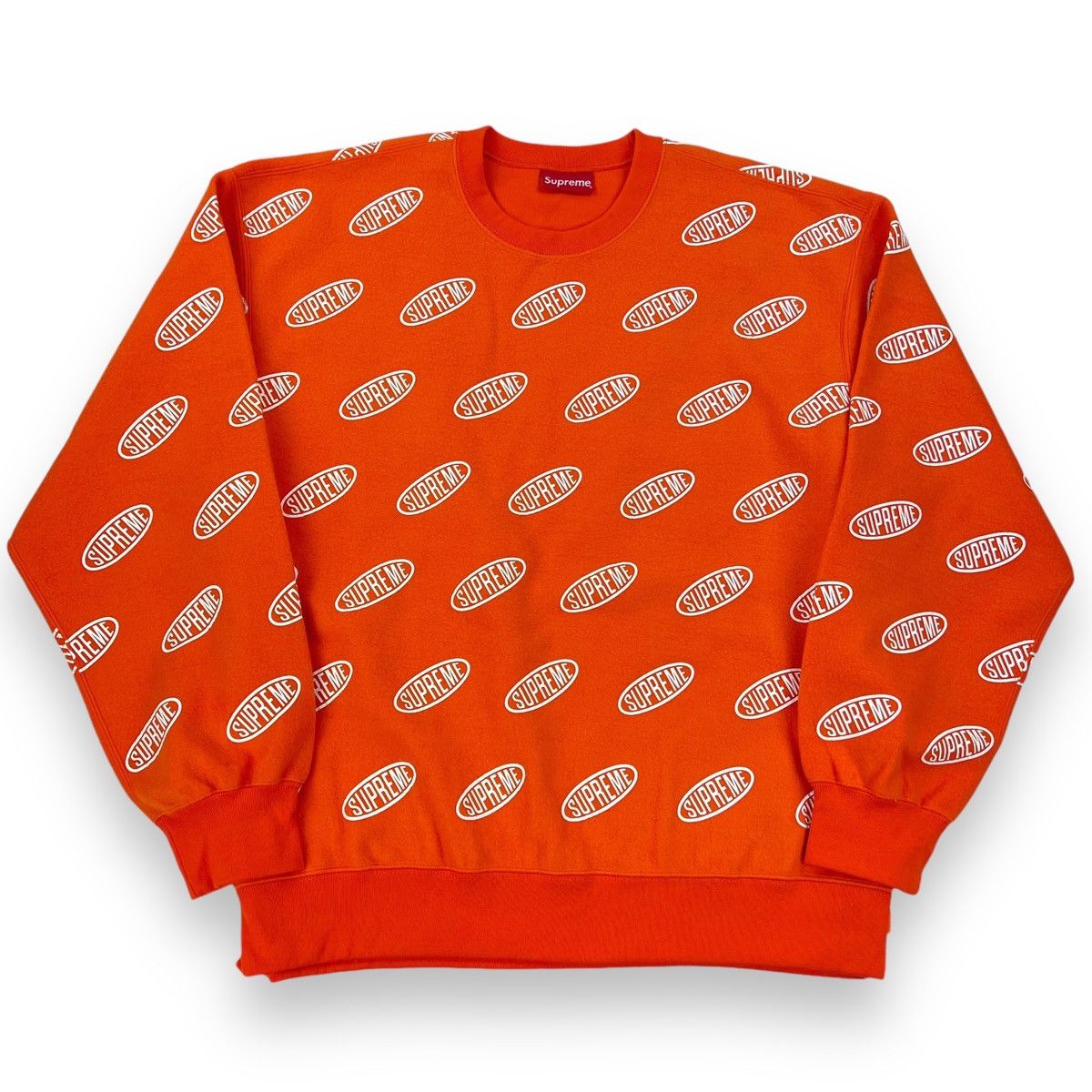 Supreme Supreme Liner Orange Sweatshirt Size US XL / EU 56 / 4 - 2 Thumbnail