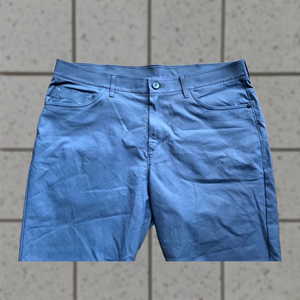 Vintage Public Rec Pants 34x32 Navy Blue 5-Pocket Chino Flat Front Regular Straight Inseam 30 Mens Size US 34 / EU 50 - 1 Thumbnail