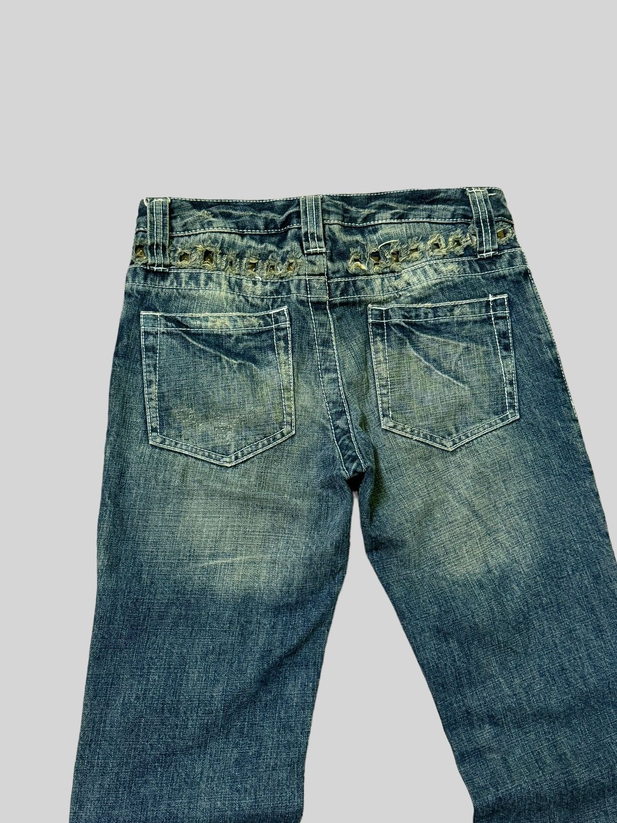 Beauty Beast × If Six Was Nine × Japanese Brand Flare Studded Gothic Distressed Denim pants Size US 29 - 10 Thumbnail