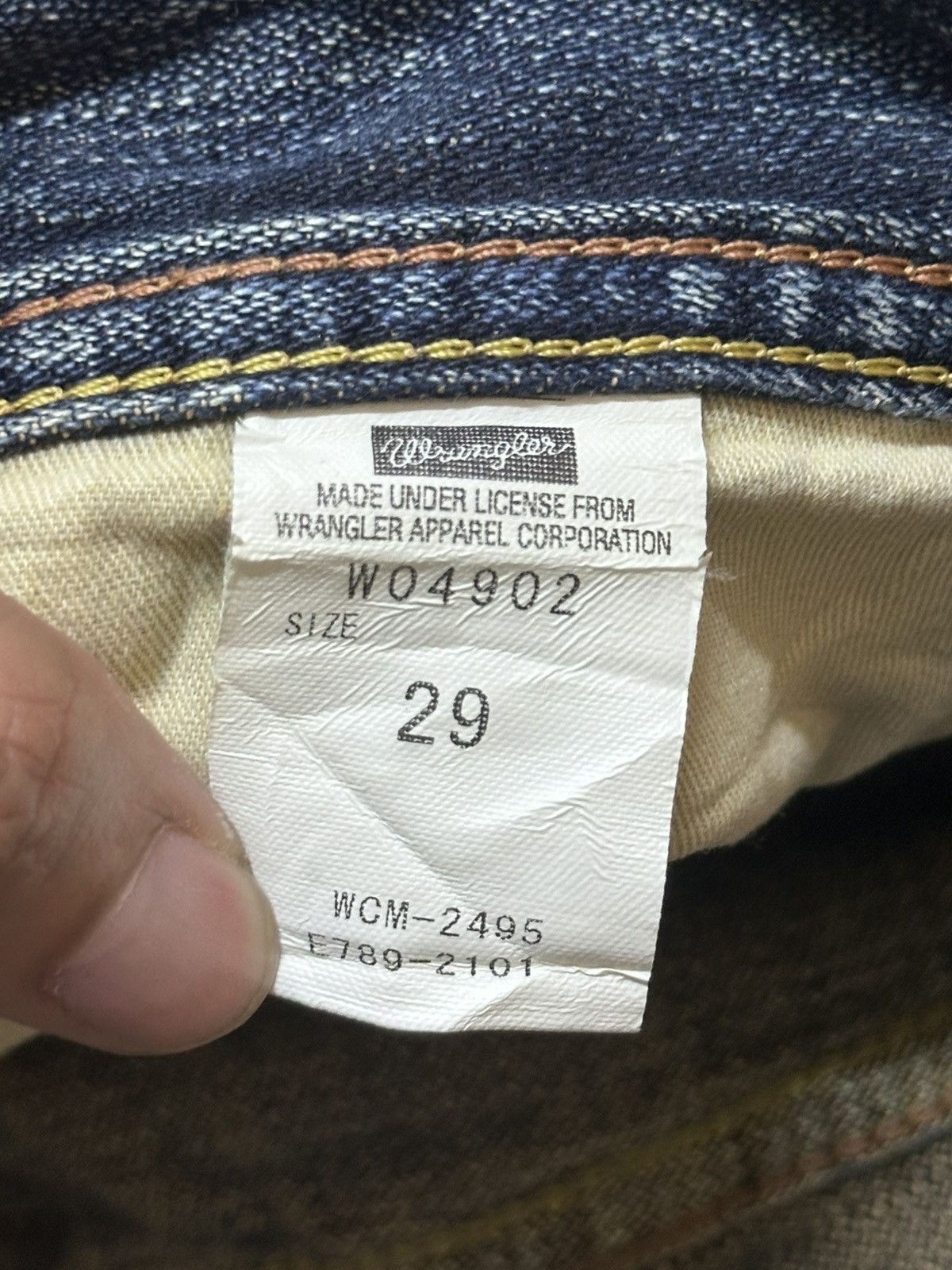 Japanese Brand × Wrangler Wrangler Vintage Distressed Wideleg Loose Style With Faded Size US 30 / EU 46 - 8 Thumbnail