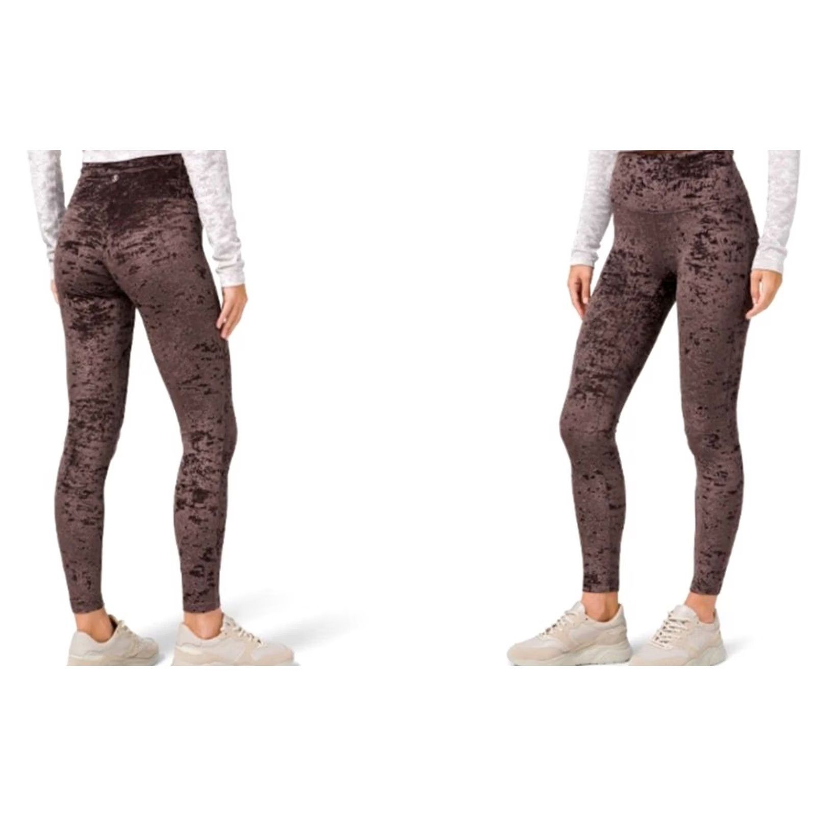 Lululemon Lululemon Women's Wunder Lounge High Rise Tight Crushed Velvet French Press Sz 2 Size ONE SIZE - 7 Thumbnail