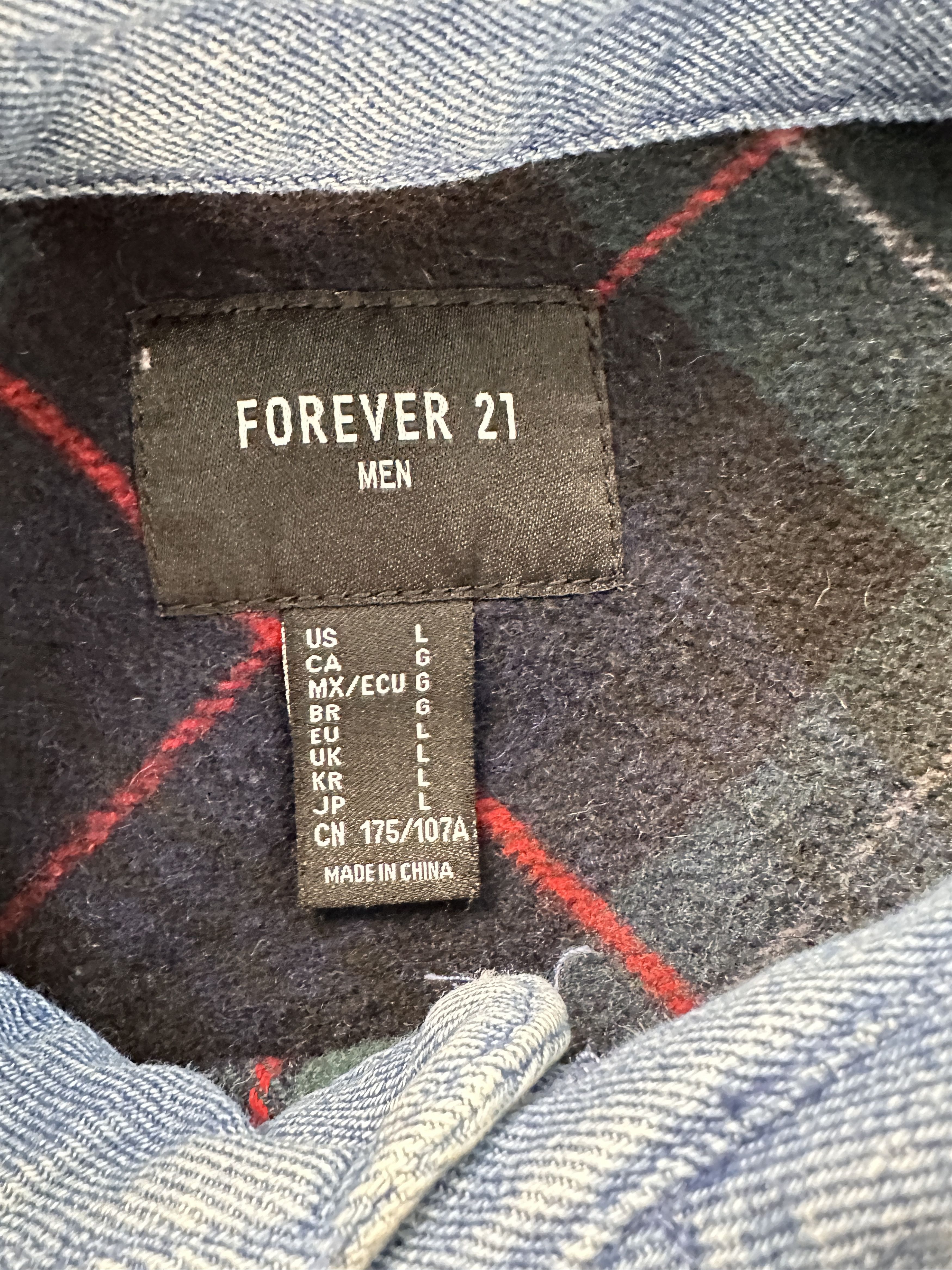 Designer × Forever 21 Multi Color Forever 21 Flannel Shirt. Size US XL / EU 56 / 4 - 3 Thumbnail