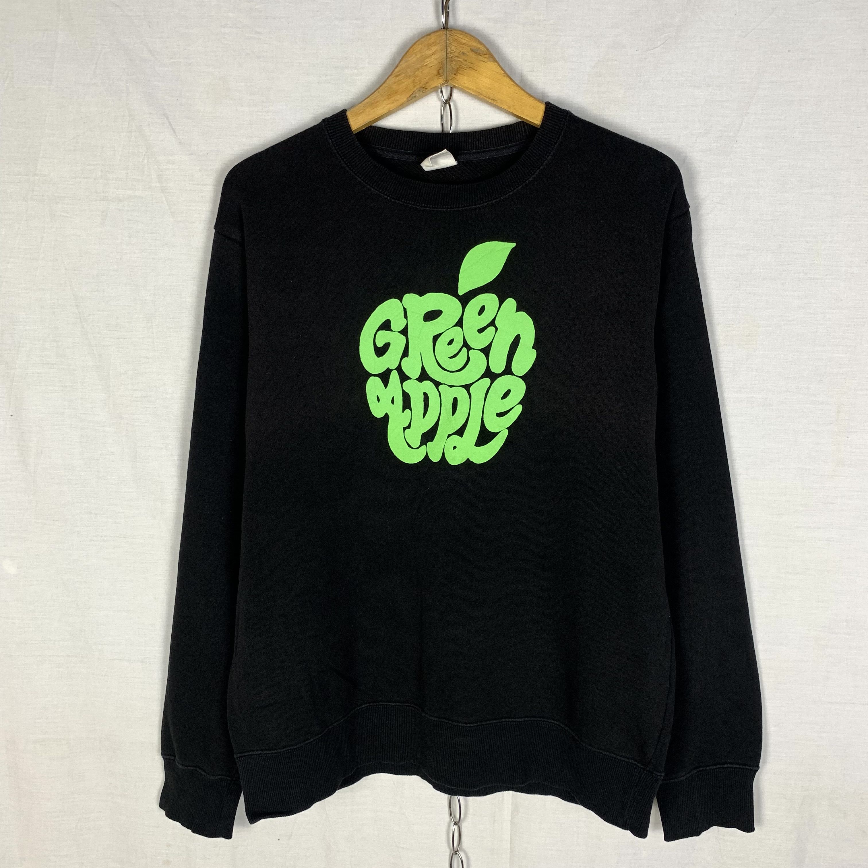 Japanese Brand Green Apple Sweatshirt Crewneck Size US M / EU 48-50 / 2 - 1 Thumbnail
