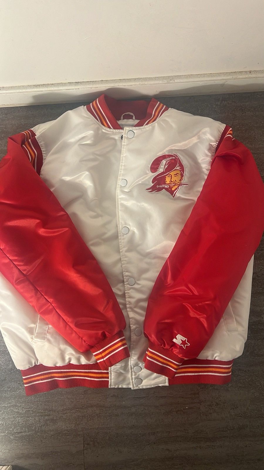 Starter Men's Buccaneers throw back varsity jacket Size US XXL / EU 58 / 5 - 1 Thumbnail