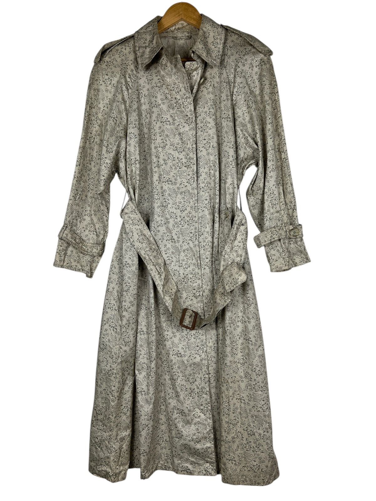 Aquascutum Aquascutum Paisley Trench Coat With Belt Made In England Size S / US 4 / IT 40 - 8 Thumbnail