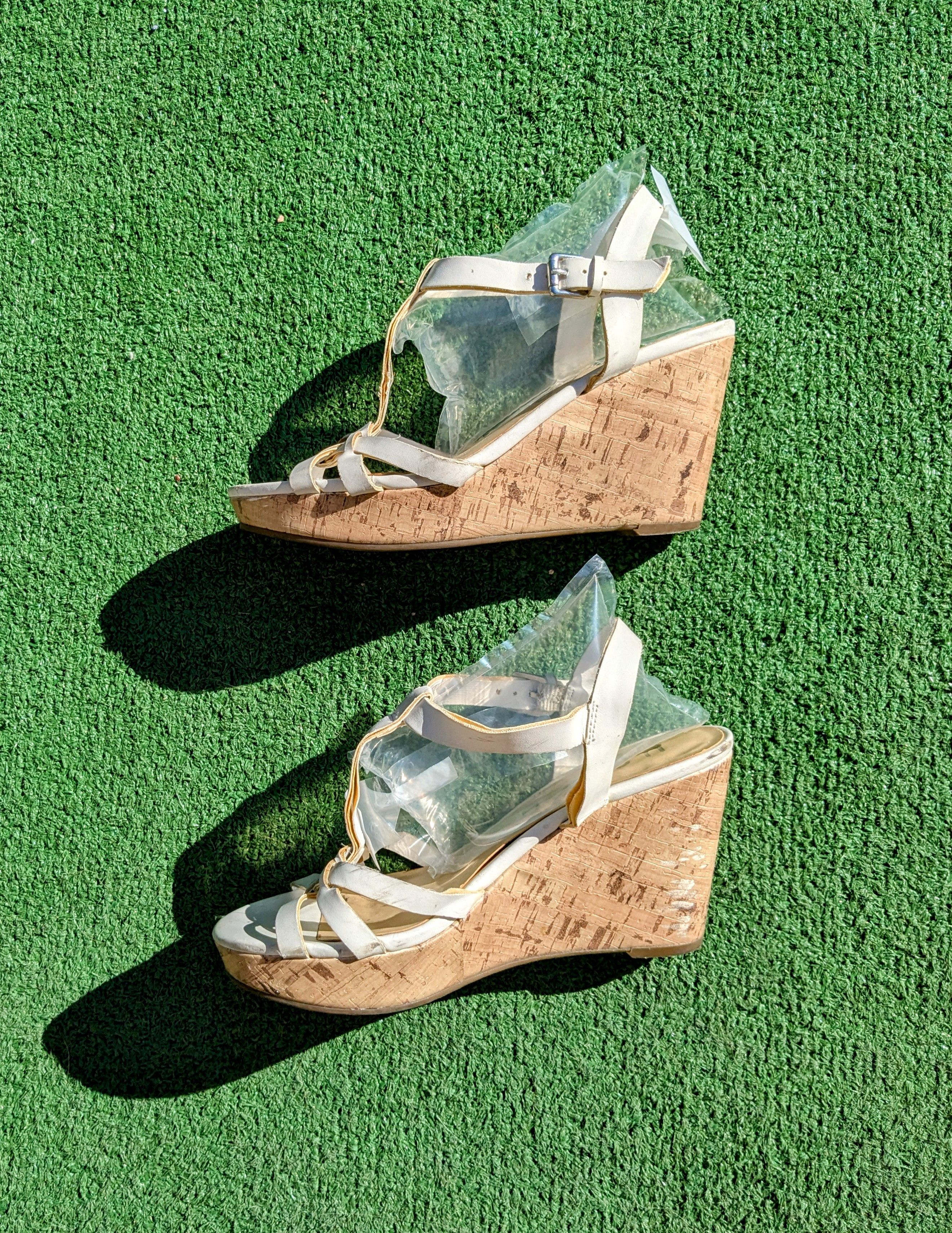 Other Unisa Kelsie Platform Cork Heel Wedge Strap Sandal Shoes Size US 6 / IT 36 - 4 Thumbnail