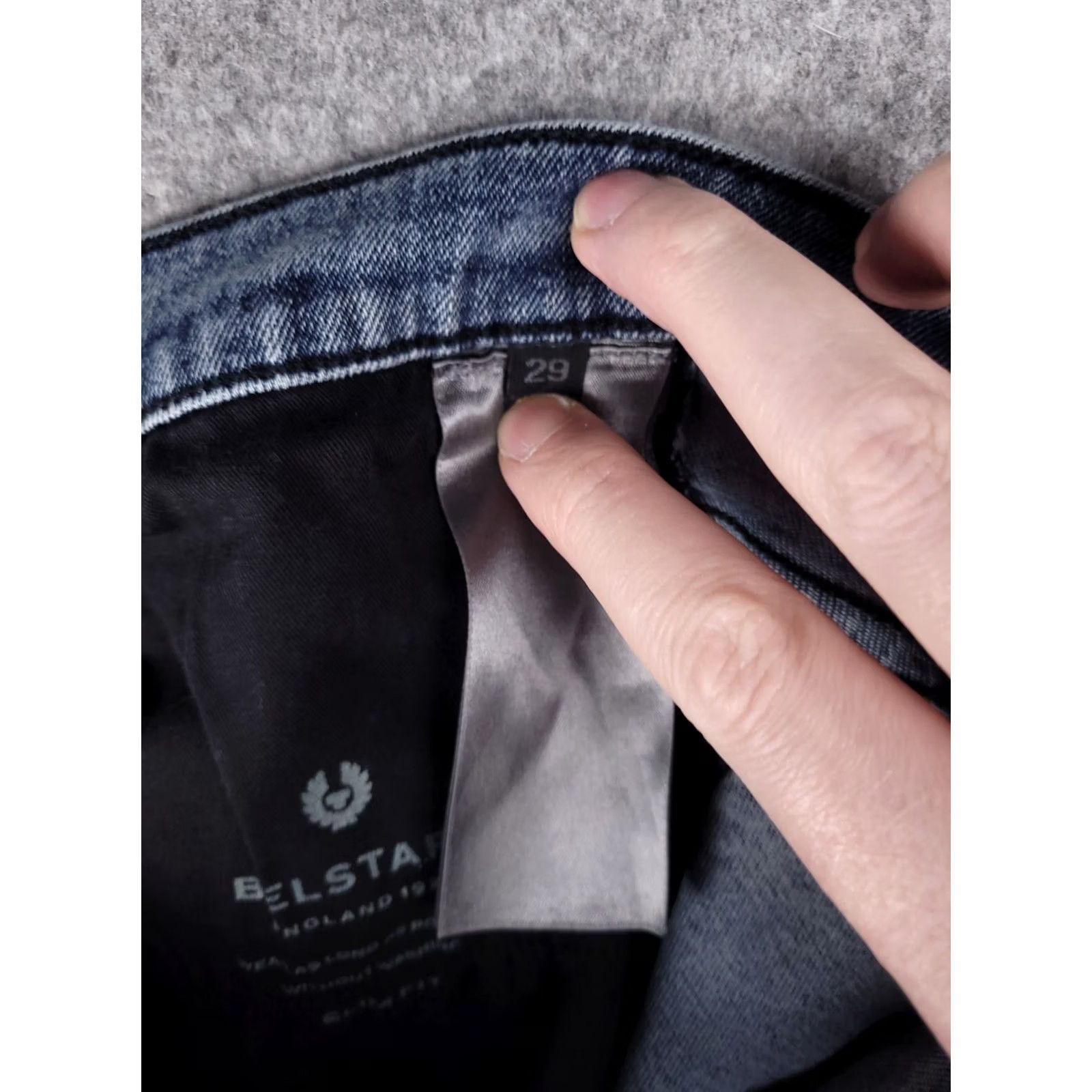 Belstaff Belstaff Jeans Mens 29x32 Skinny Taper Distressed Moto Accordian Denim Blue Size US 29 - 4 Thumbnail