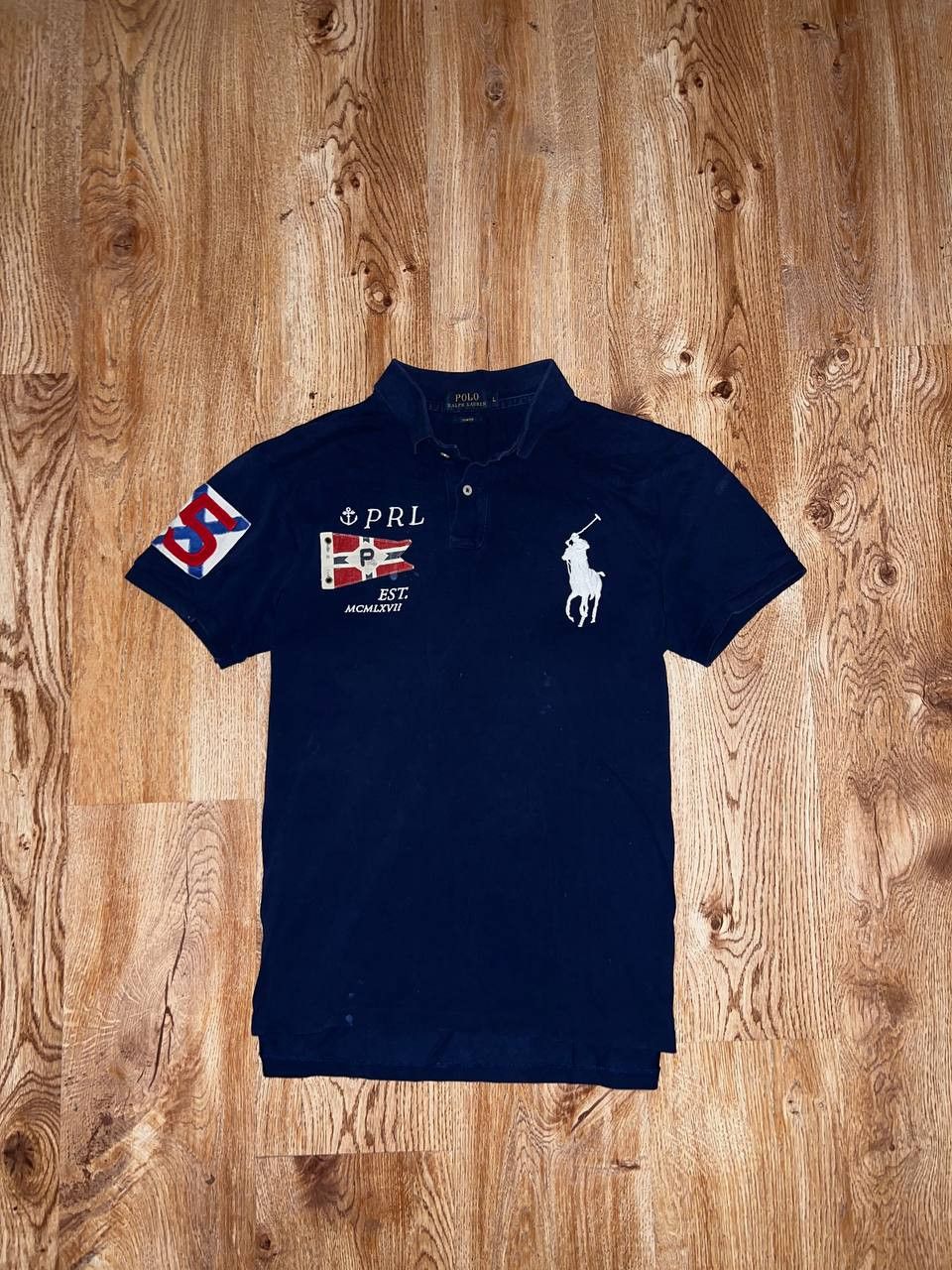 Polo Ralph Lauren × Vintage Ralph Lauren Polo Streetwear Y2k Tee 90s Big Logo Size US L / EU 52-54 / 3 - 1 Thumbnail