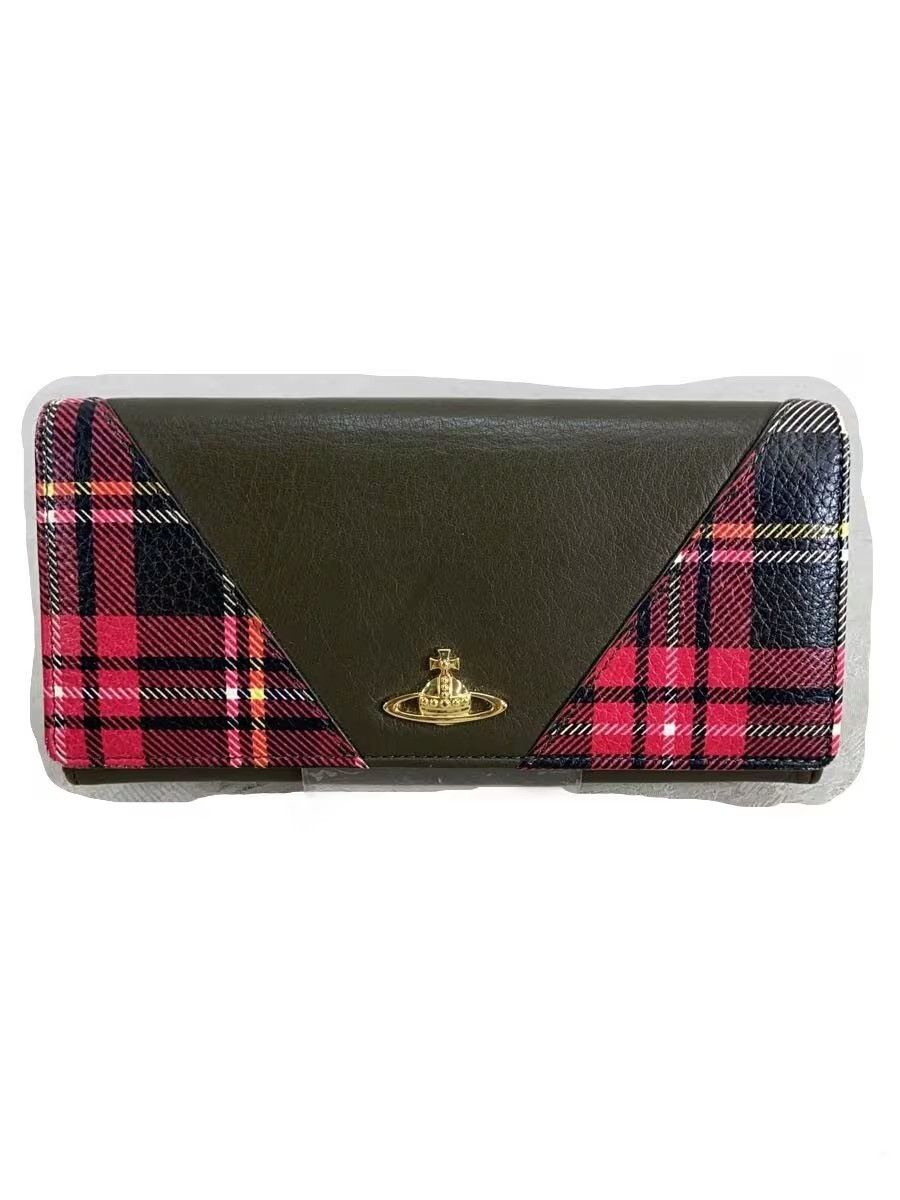 Vivienne Westwood Checkered Orb Wallet Size ONE SIZE - 1 Thumbnail