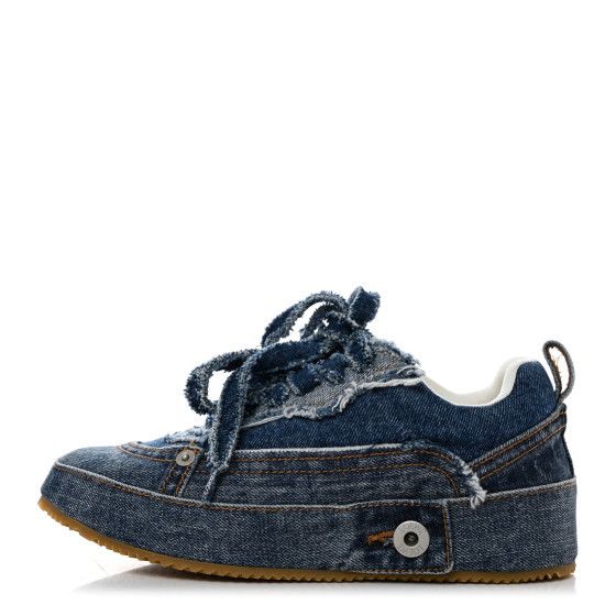 Loewe LOEWE Denim Low Top Sneakers Size US 12 / EU 45 - 1 Thumbnail