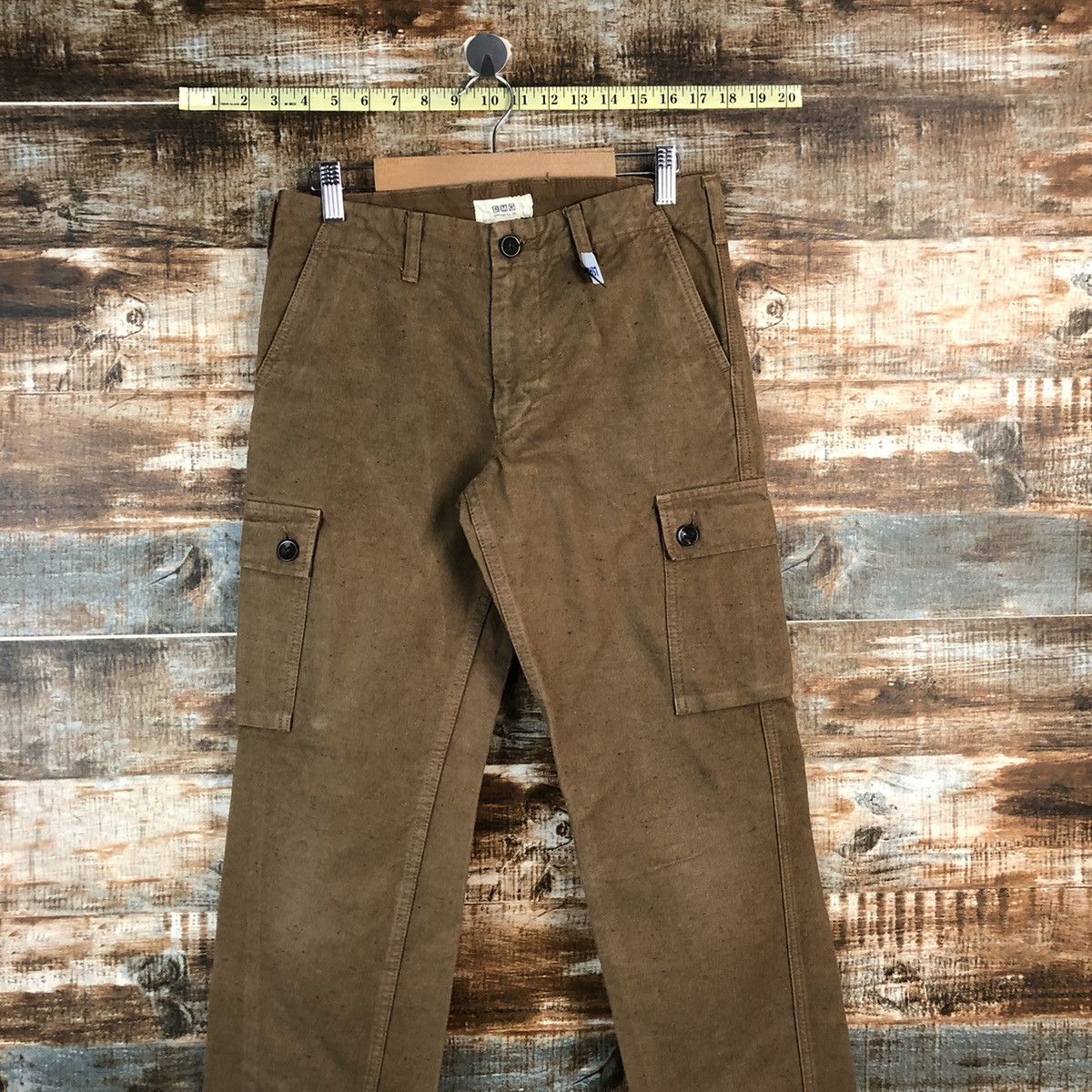 Japanese Brand Domingo Co Brown Cargo Multipocket Pants #A2437 Size US 27 - 2 Thumbnail
