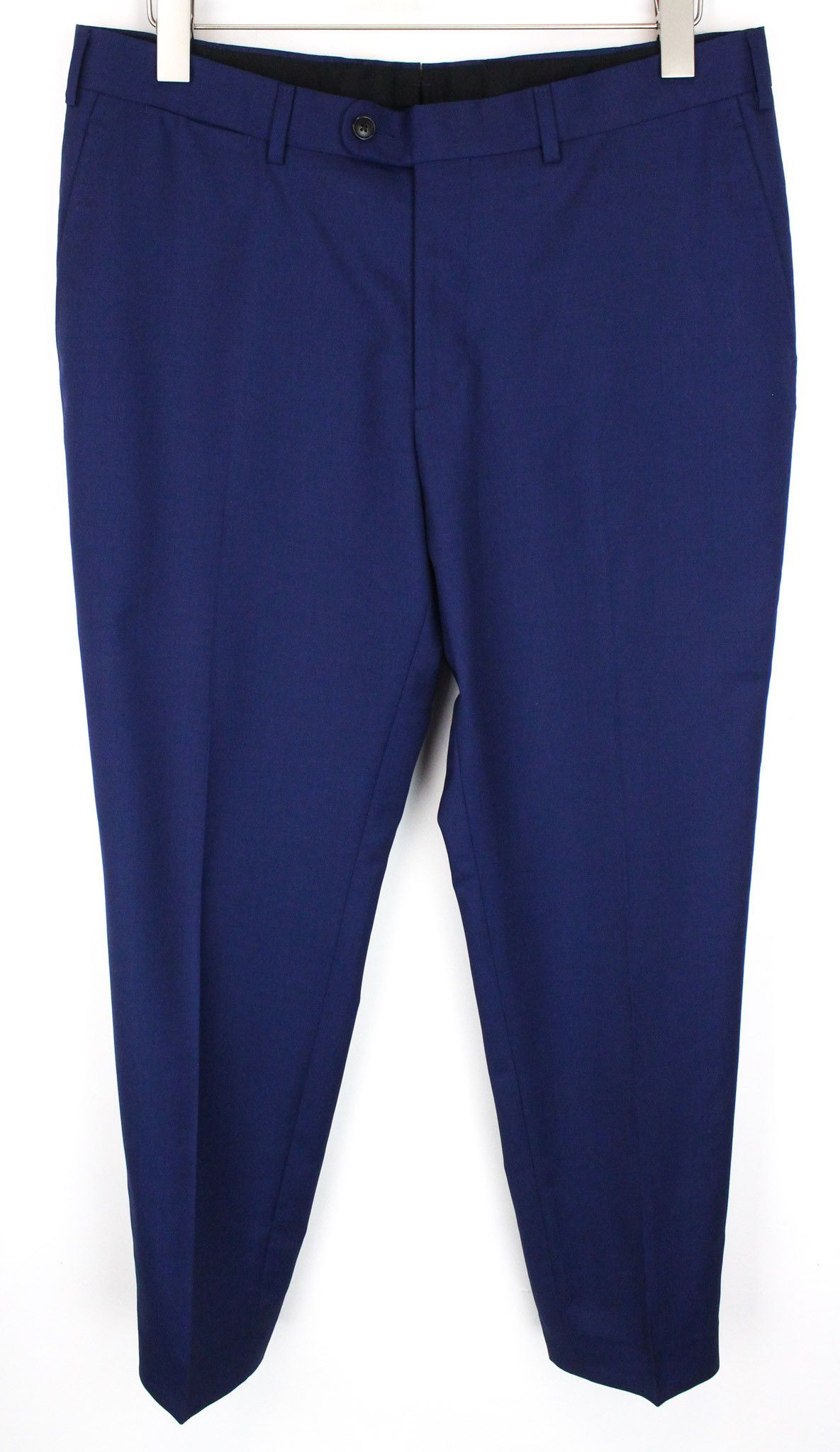 Suitsupply BRESCIA UK42 Blue Wool Trousers 67292 Size US 42 / EU 58 - 1 Thumbnail