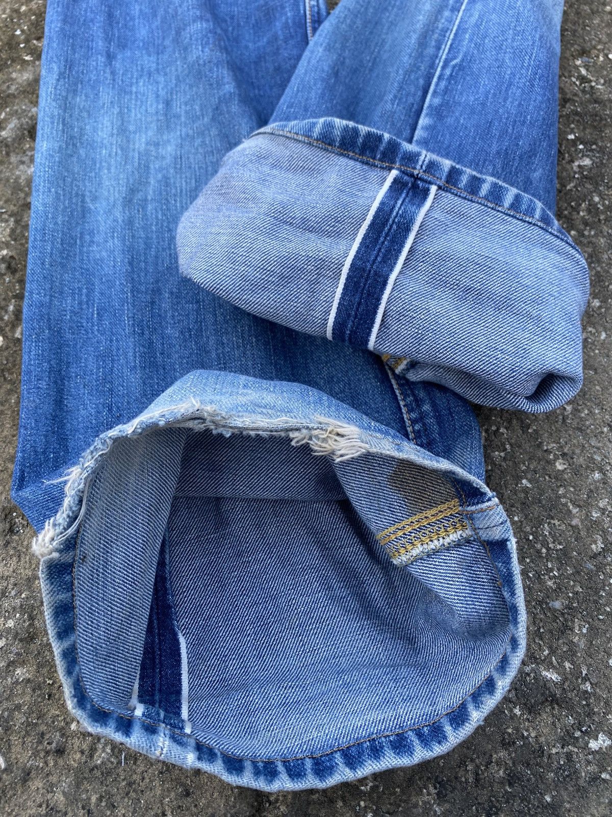 Lee Vintage Lee Riders Selvedge Washed Jeans Size US 31 - 6 Thumbnail
