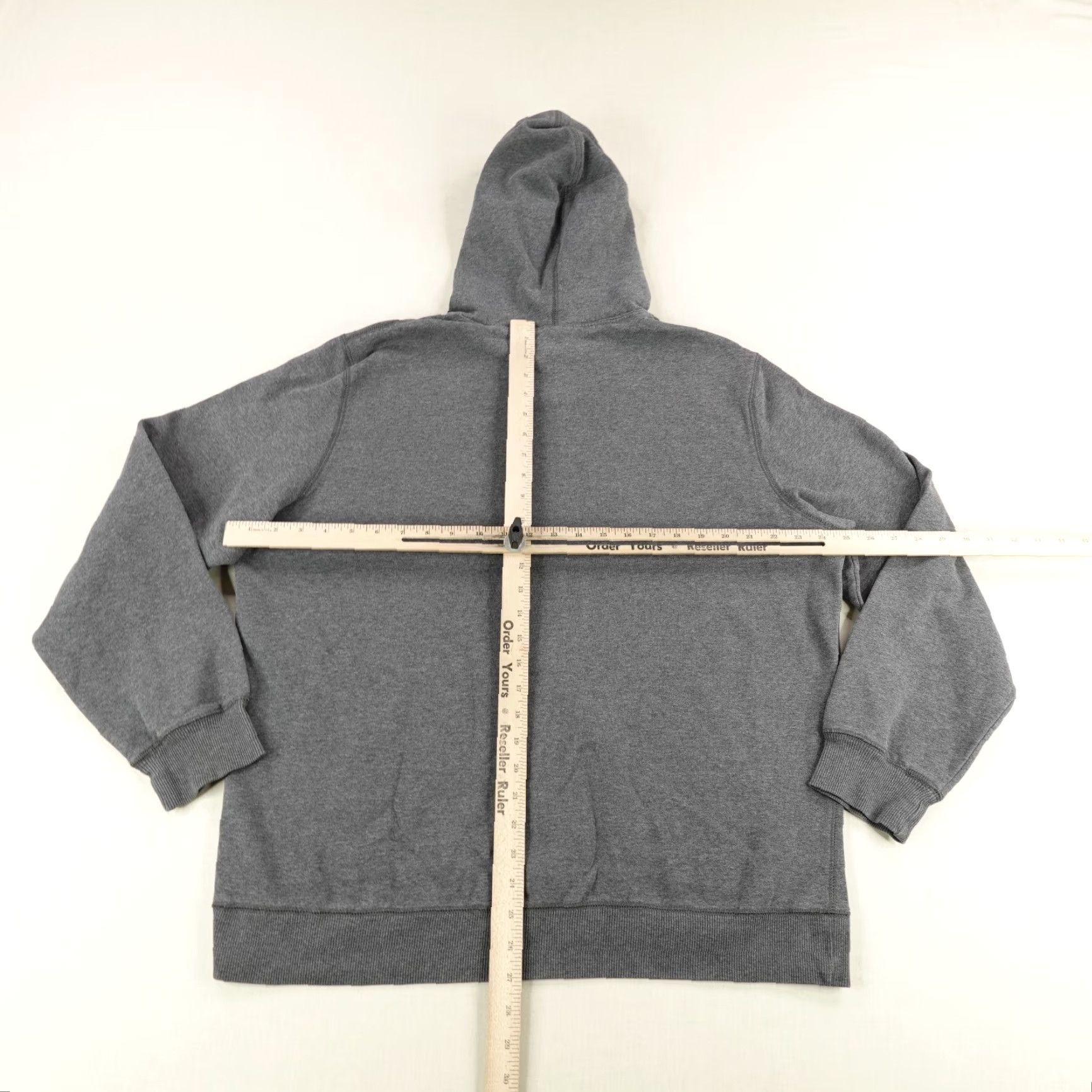 Nike VINTAGE Nike Hoodie Men XL Gray Fleece Pullover Sweatshirt Swoosh Logo Sports Outdoor Size US XL / EU 56 / 4 - 7 Thumbnail