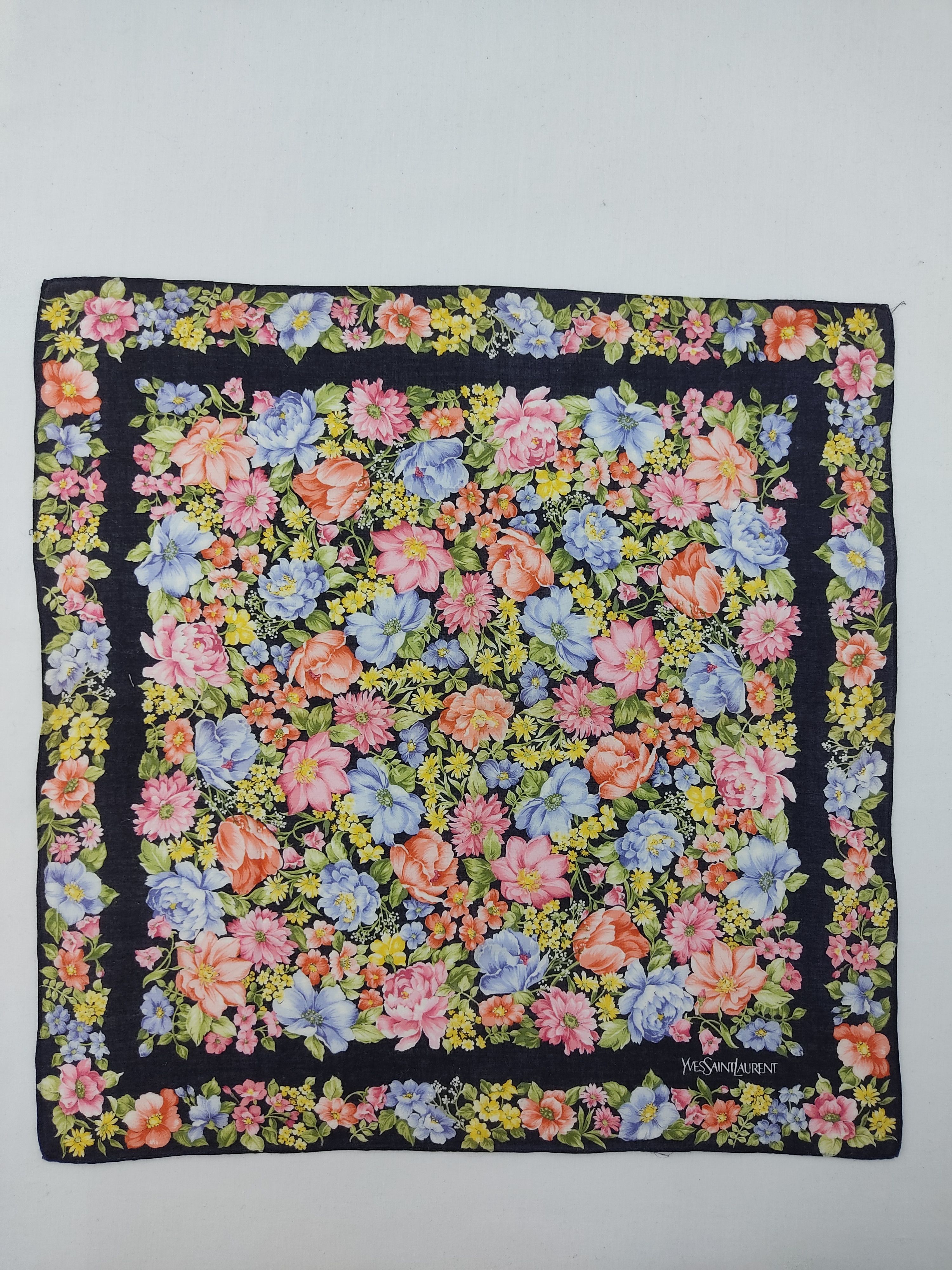 Vintage × Yves Saint Laurent Vintage Yves Saint Laurent Handkerchief / Neckwear / Bandana Size ONE SIZE - 3 Thumbnail