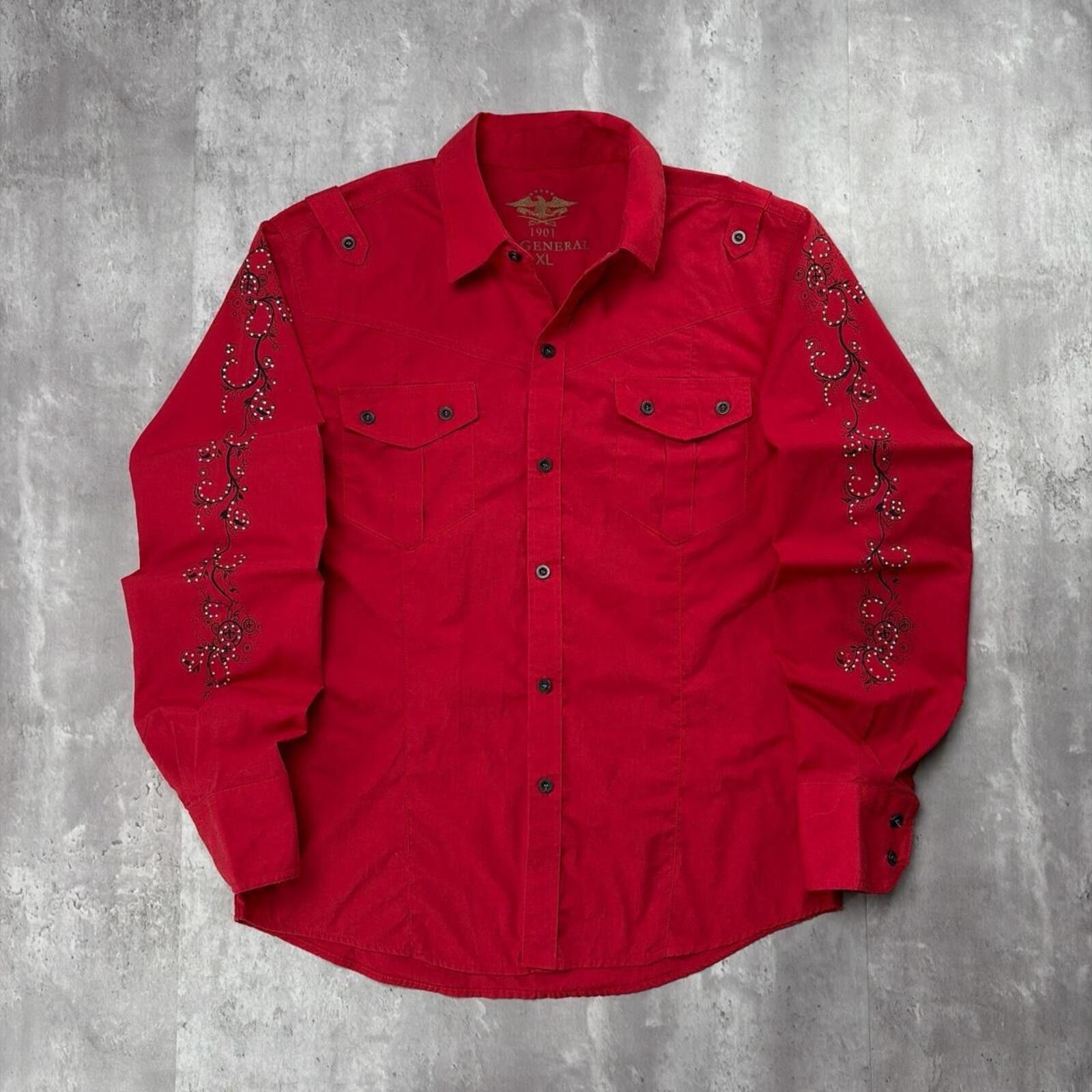 Other Y2K El General Grunge Cross Long Sleeve Button Up Shirt Size US XL / EU 56 / 4 - 1 Thumbnail