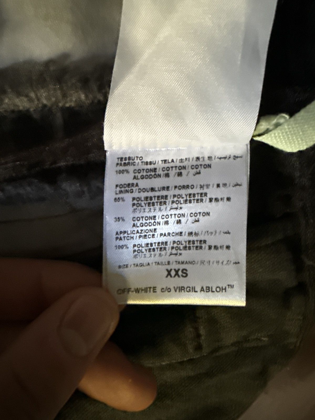 Off-White Off White Black Denim Organza Mesh Panel Frayed Jacket Size US S / EU 44-46 / 1 - 11 Thumbnail