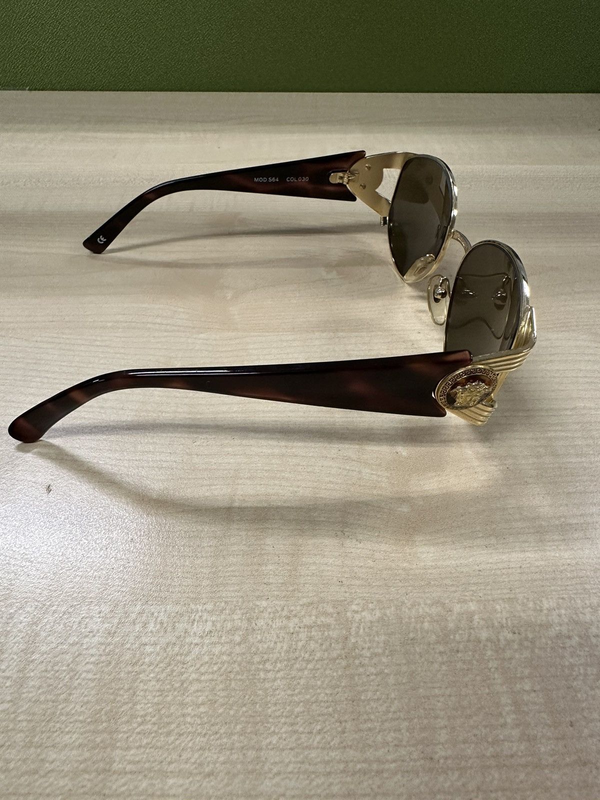 Versace Rare 90’s VERSACE Mod.S64 Col 030 Size ONE SIZE - 9 Thumbnail