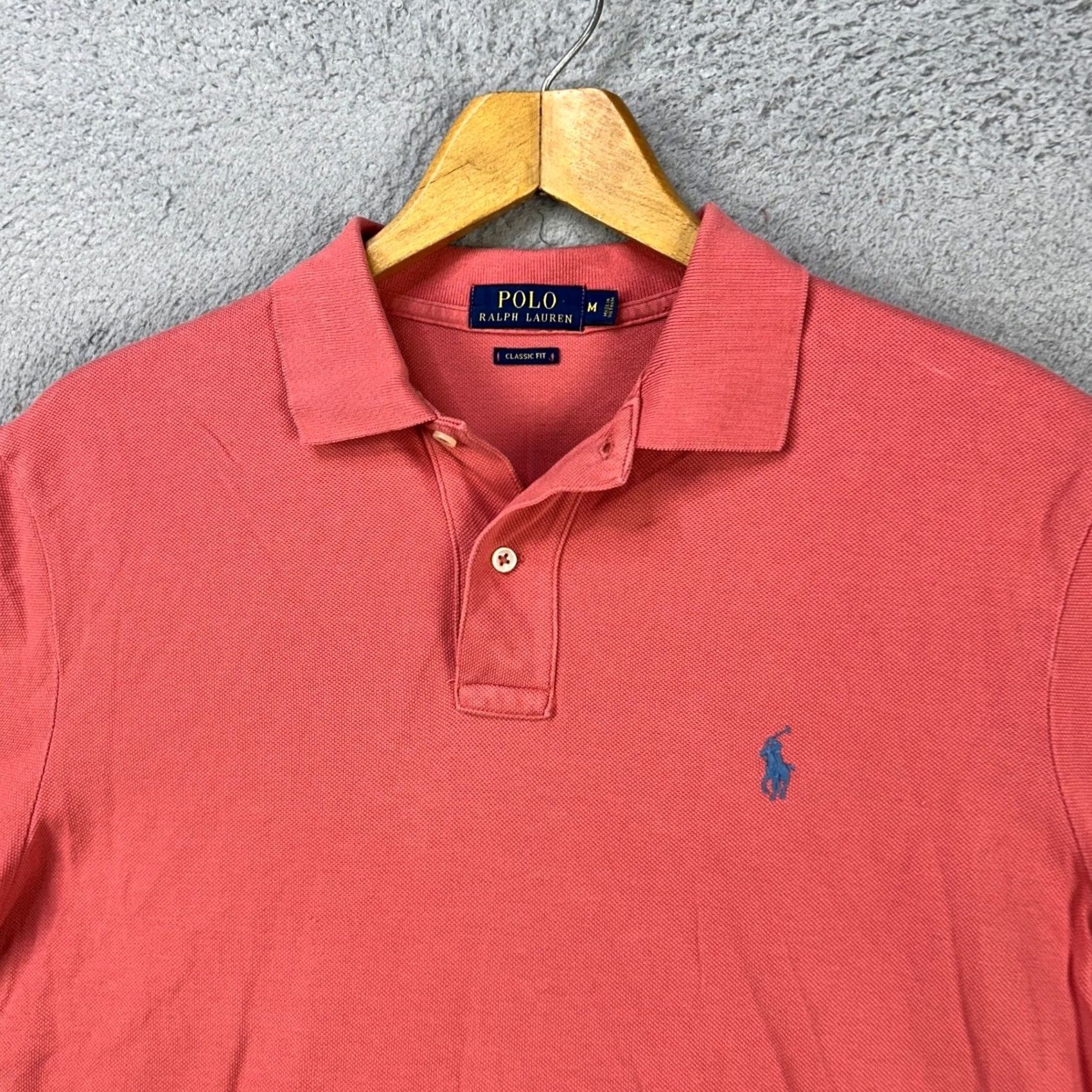 Polo Ralph Lauren Polo Ralph Lauren Shirt Polo Men Medium Pink Classic Fit Short Sleeve Rugby Pony Size US M / EU 48-50 / 2 - 2 Thumbnail
