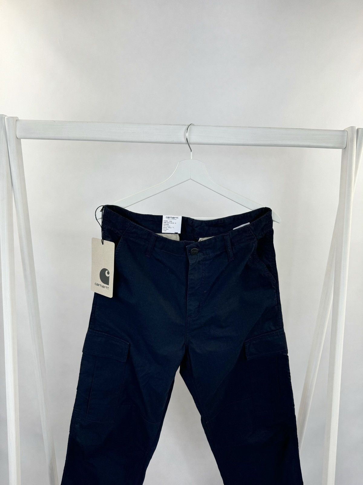 Carhartt × Designer Carhartt Regular Cargo Pant Blue Size US 31 - 16 Thumbnail