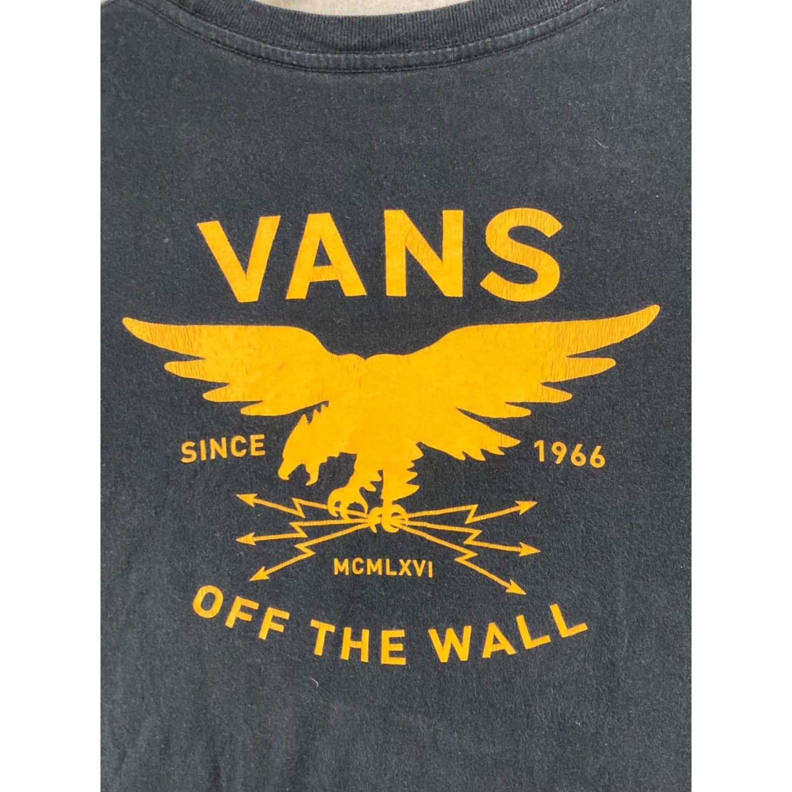 Vans Vans Mens T-Shirt Large Black Graphic Print 90s Hipster Skating Classic Fit Cotton Size US L / EU 52-54 / 3 - 7 Thumbnail
