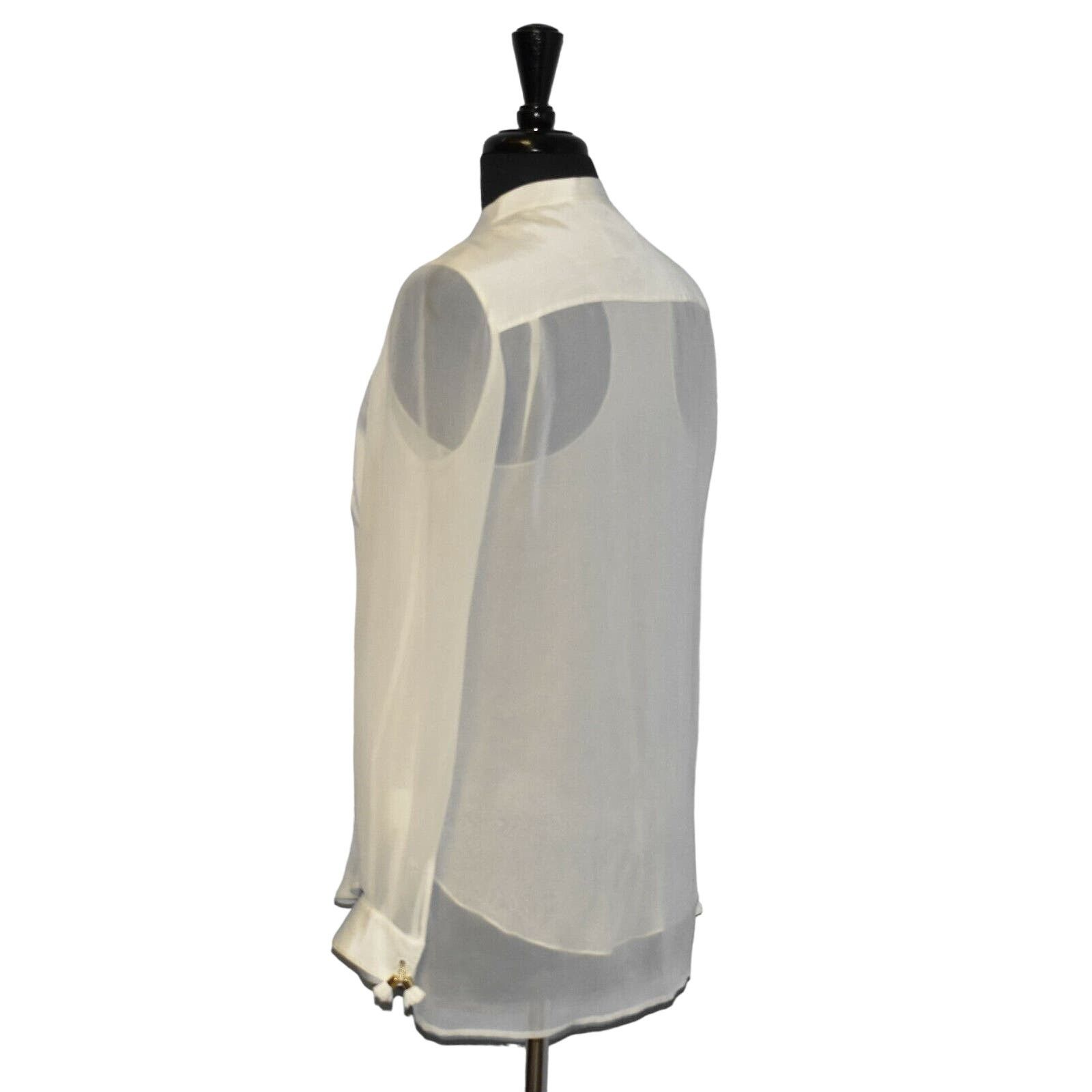 3.1 Phillip Lim 3.1 PHILLIP LIM White Silk Patch Pockets Blouse With Tank 4 Size S / US 4 / IT 40 - 3 Thumbnail