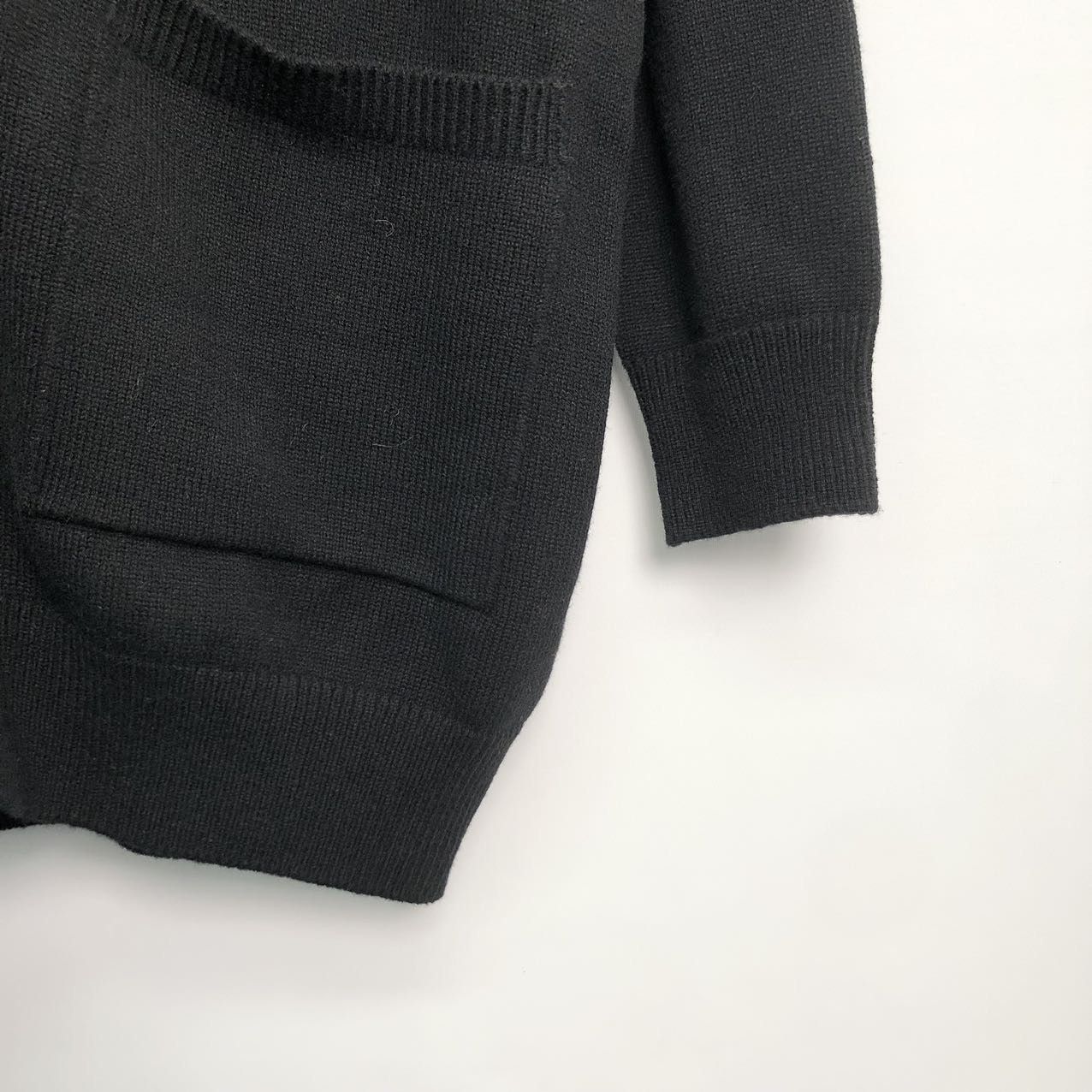 Givenchy Givenchy Black Loose Wool Knit Cardigan K26WX Size S / US 4 / IT 40 - 4 Thumbnail