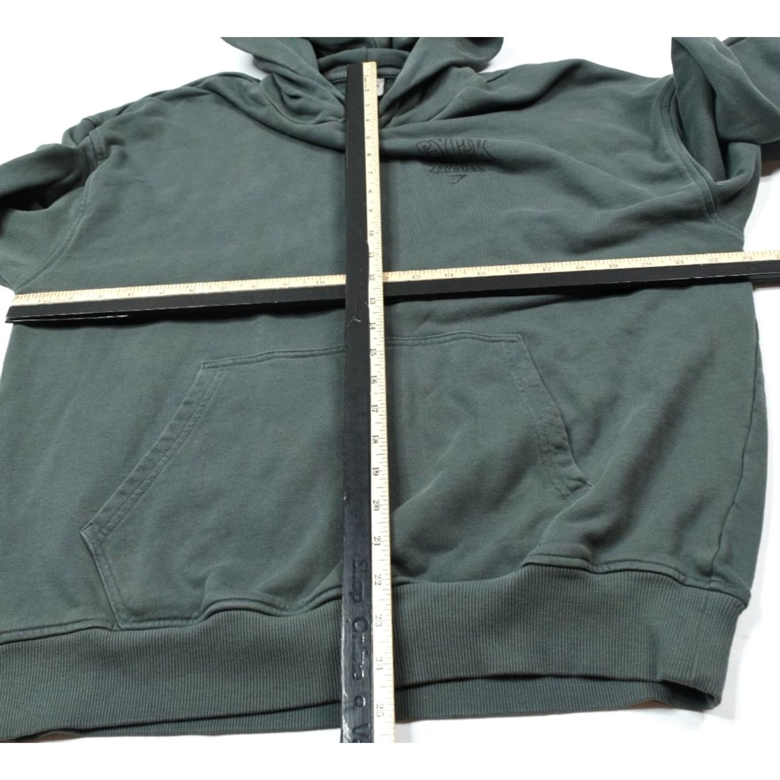 Gymshark Gymshark Hoodie Mens M Slate Teal Long Sleeve Pullover Logo Gymshark Stacked Oversized Fleece Cotton Size US M / EU 48-50 / 2 - 7 Thumbnail