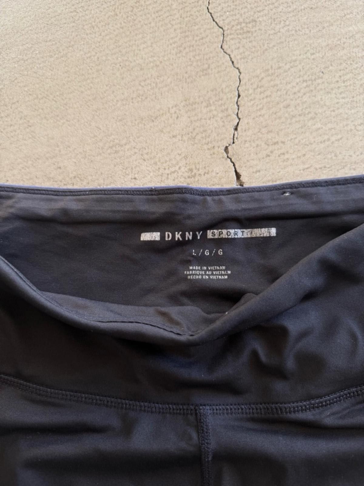 DKNY DKNY Sport / Logo Fitness High Rise Leggings / black Size 36" / US 14 / IT 50 - 7 Thumbnail