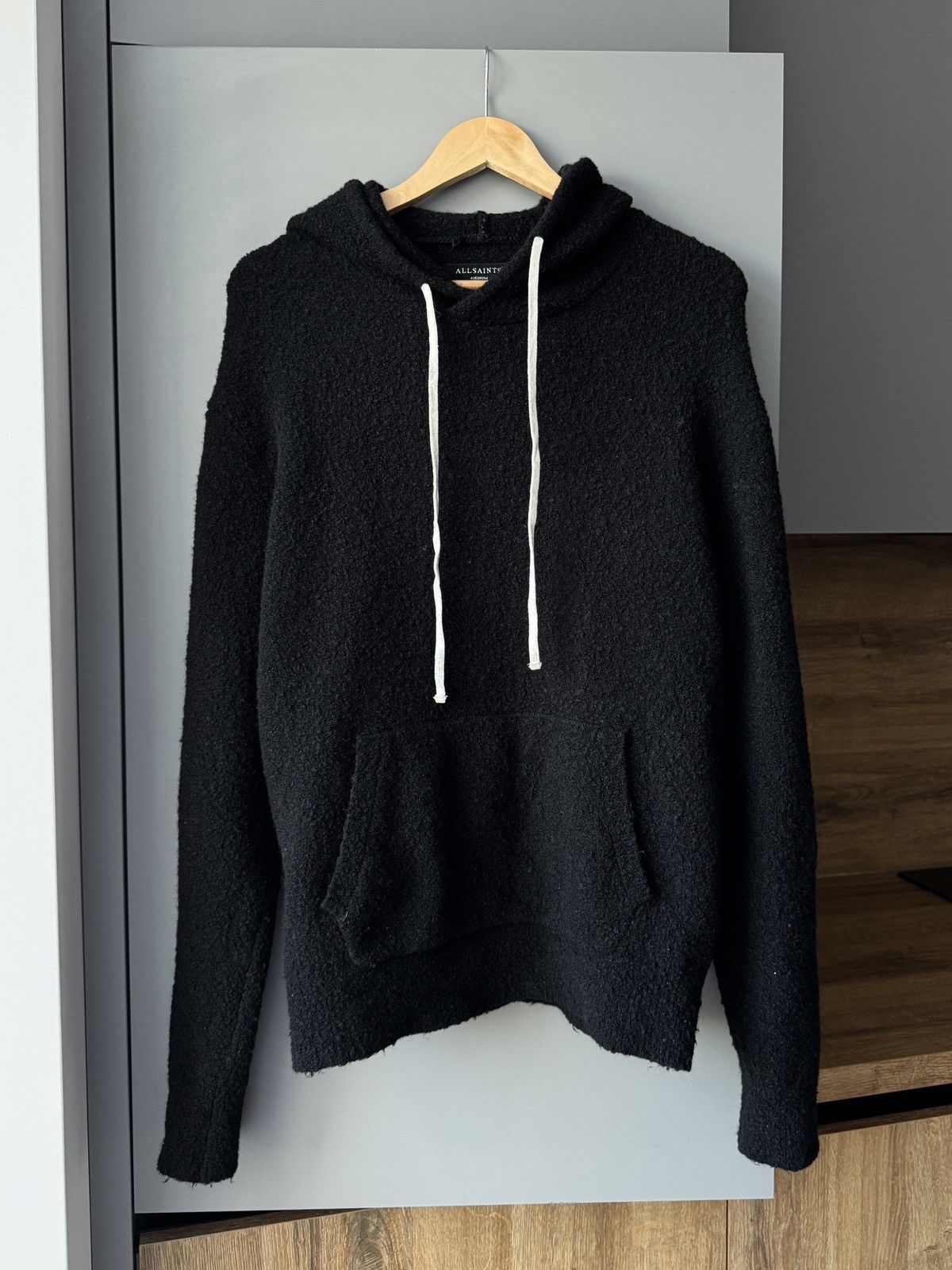 Allsaints ALLSAINTS Hawk Black Oversized Hoodie DRKSHDW Style Size US M / EU 48-50 / 2 - 1 Thumbnail