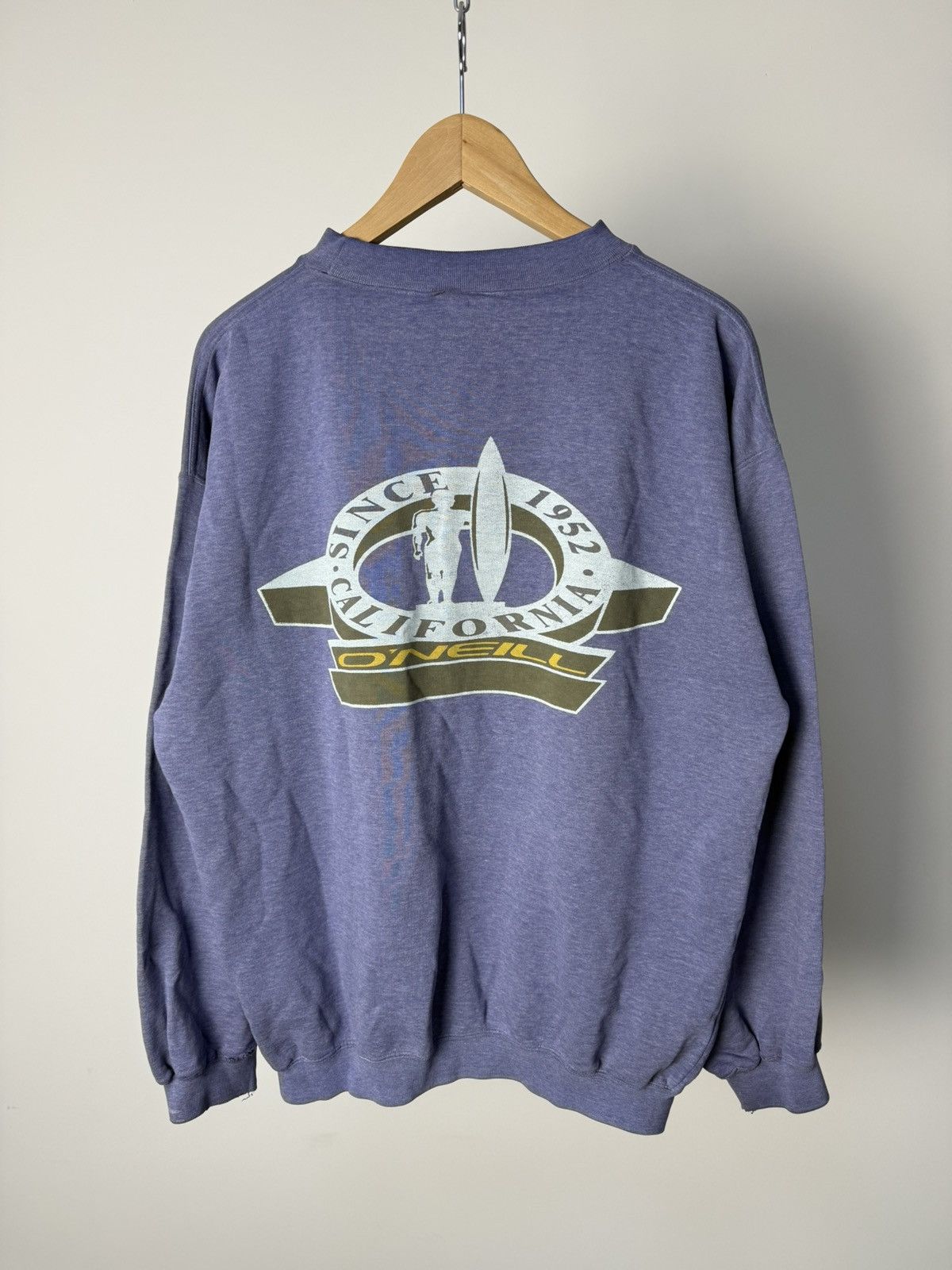 O'Neill Vintage 90s O’Neill Faded Distressed Sweatshirt Y2K Size US M / EU 48-50 / 2 - 2 Thumbnail