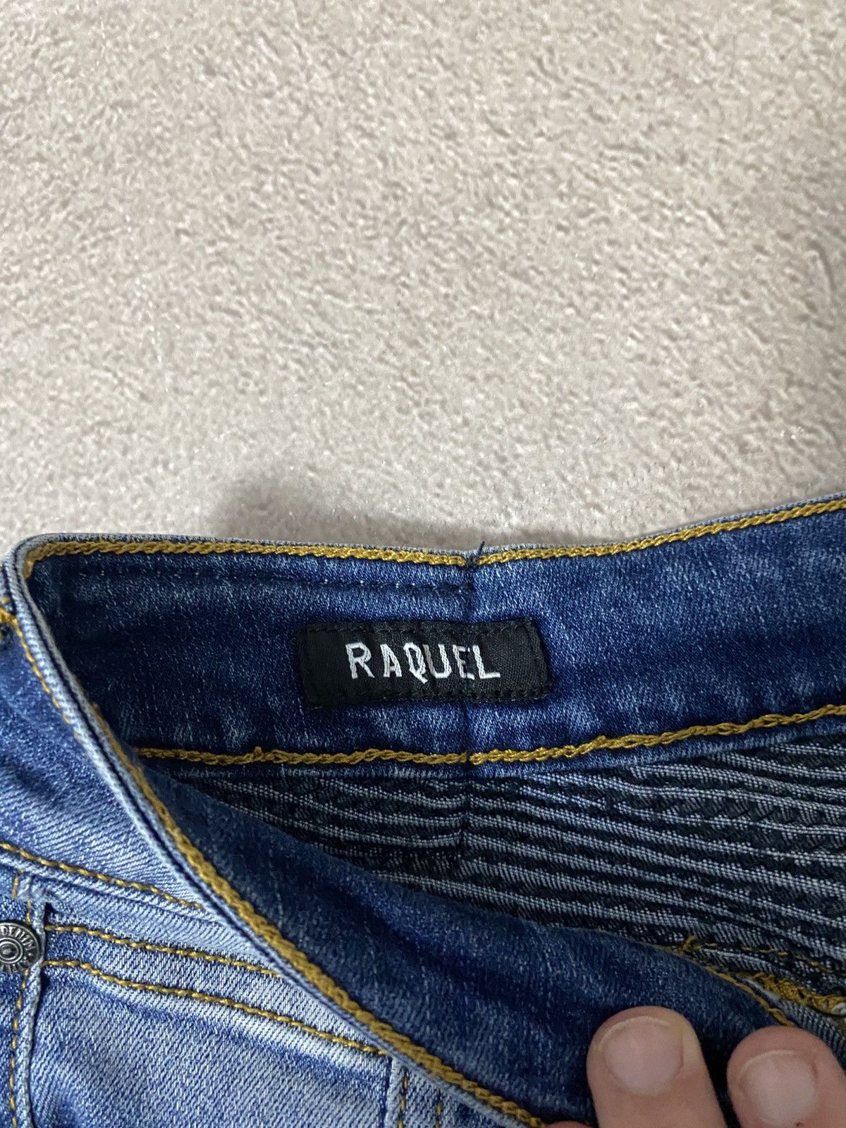 Affliction × Japanese Brand Affliction balmain bike style jeans pants y2k Size 29" - 6 Thumbnail
