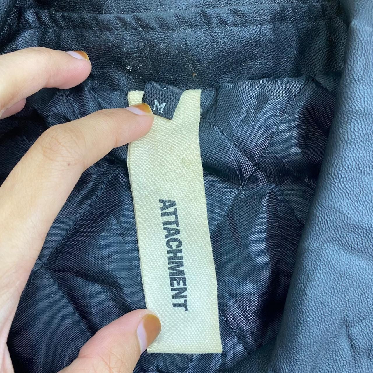 Kazuyuki Kumagai Attachment ATTACHMENT KAZUYUKI KUMAGAI Double Collar Leather Jacket Size M / US 6-8 / IT 42-44 - 5 Thumbnail