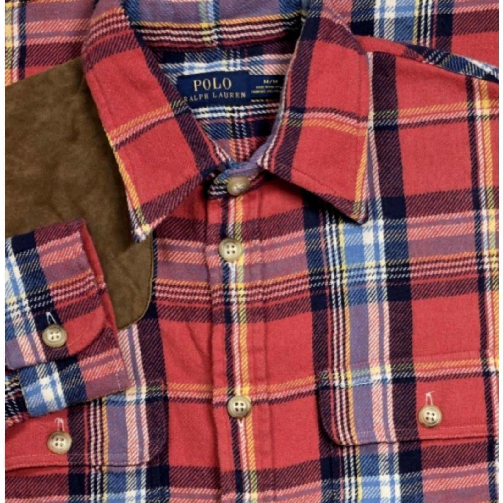 Polo Ralph Lauren Polo Ralph Lauren Shirt Men Button-Up Salmon Plaid Flannel Button Up Shirt M Size Multicolor 100% Cotton Casual Plaid 2010-2019 Size US M / EU 48-50 / 2 - 2 Thumbnail
